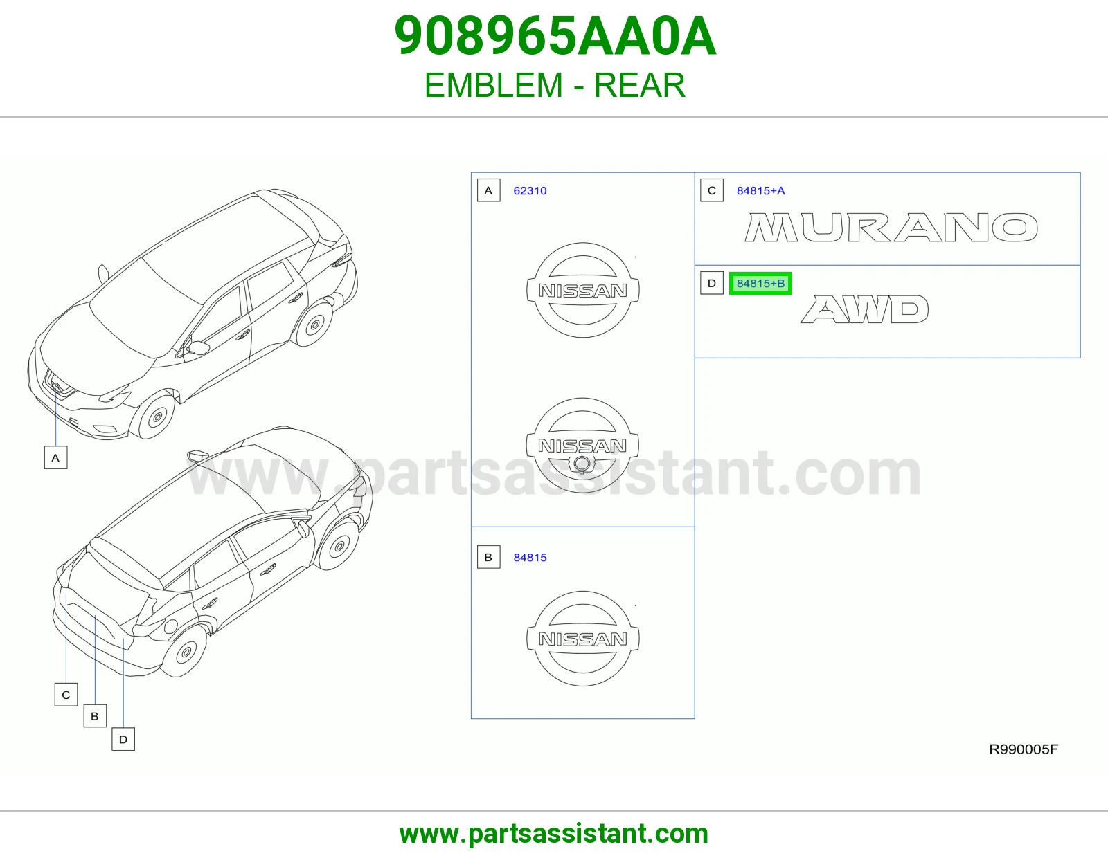 علامة خلفي 908965AA0A