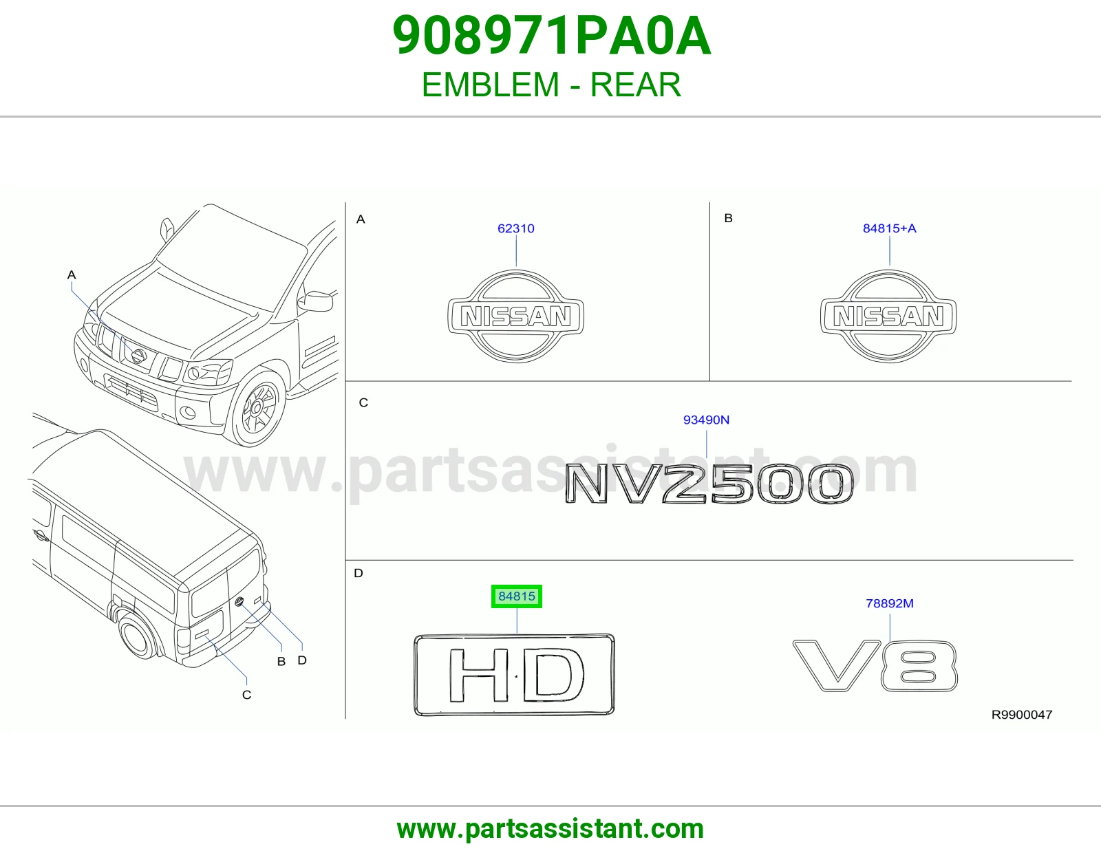علامة خلفي 908971PA0A