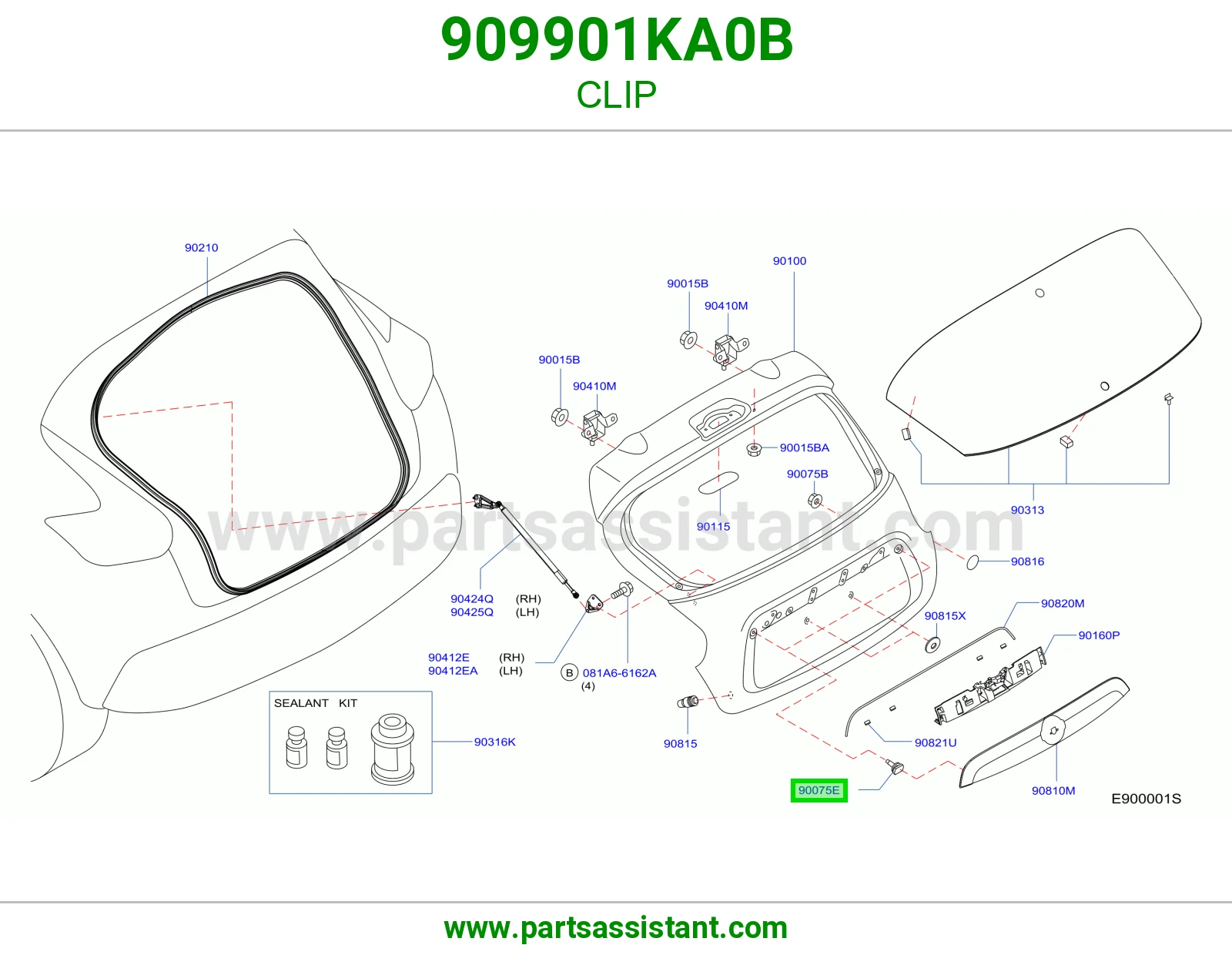 كلبس 909901KA0B