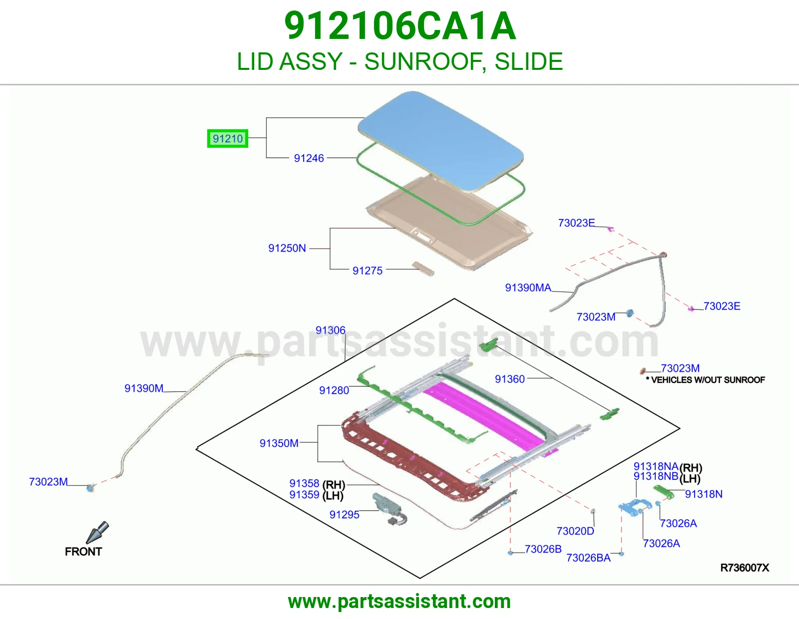 فتحه سقف 912106CA1A