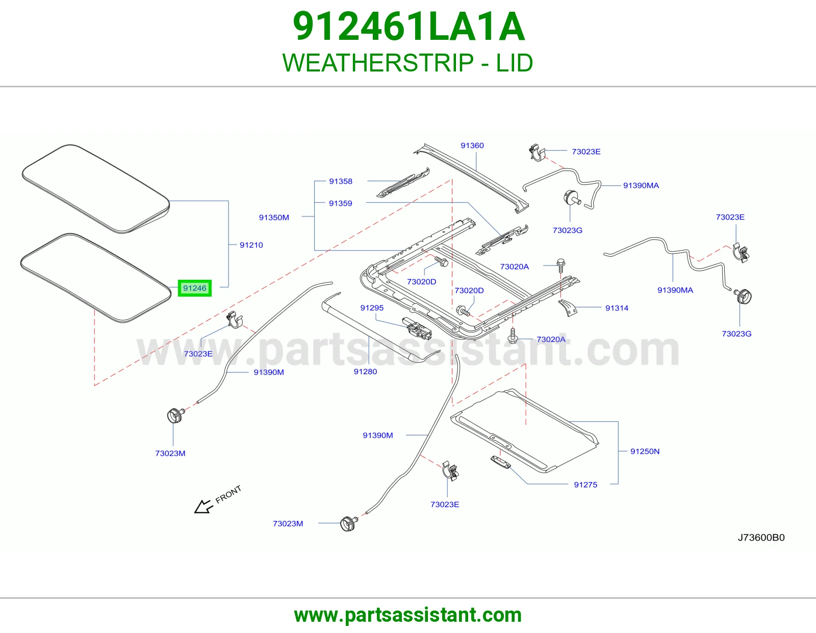 ربل غطاء 912461LA1A