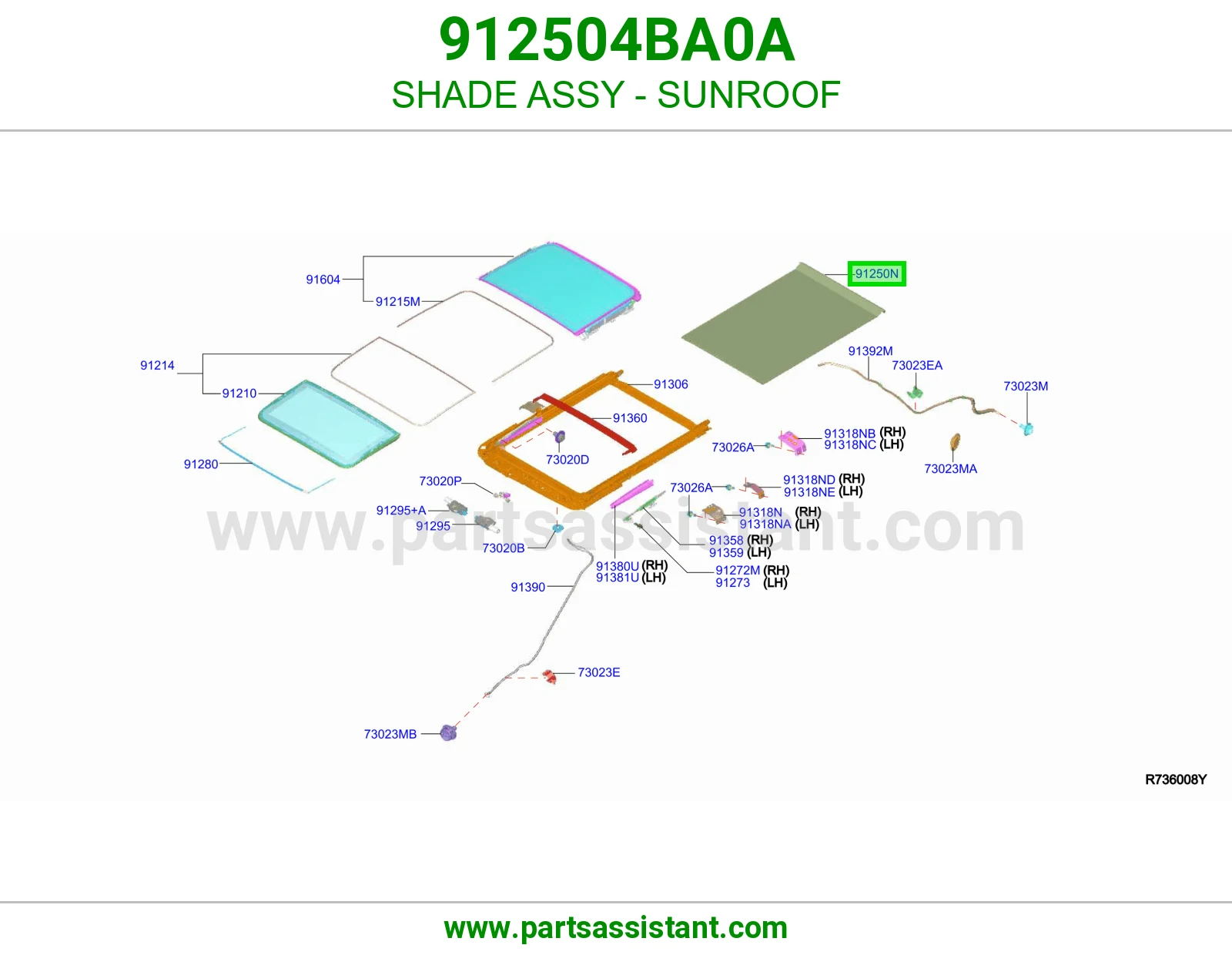 ستارة فتحة سقف كاملة 912504BA0A