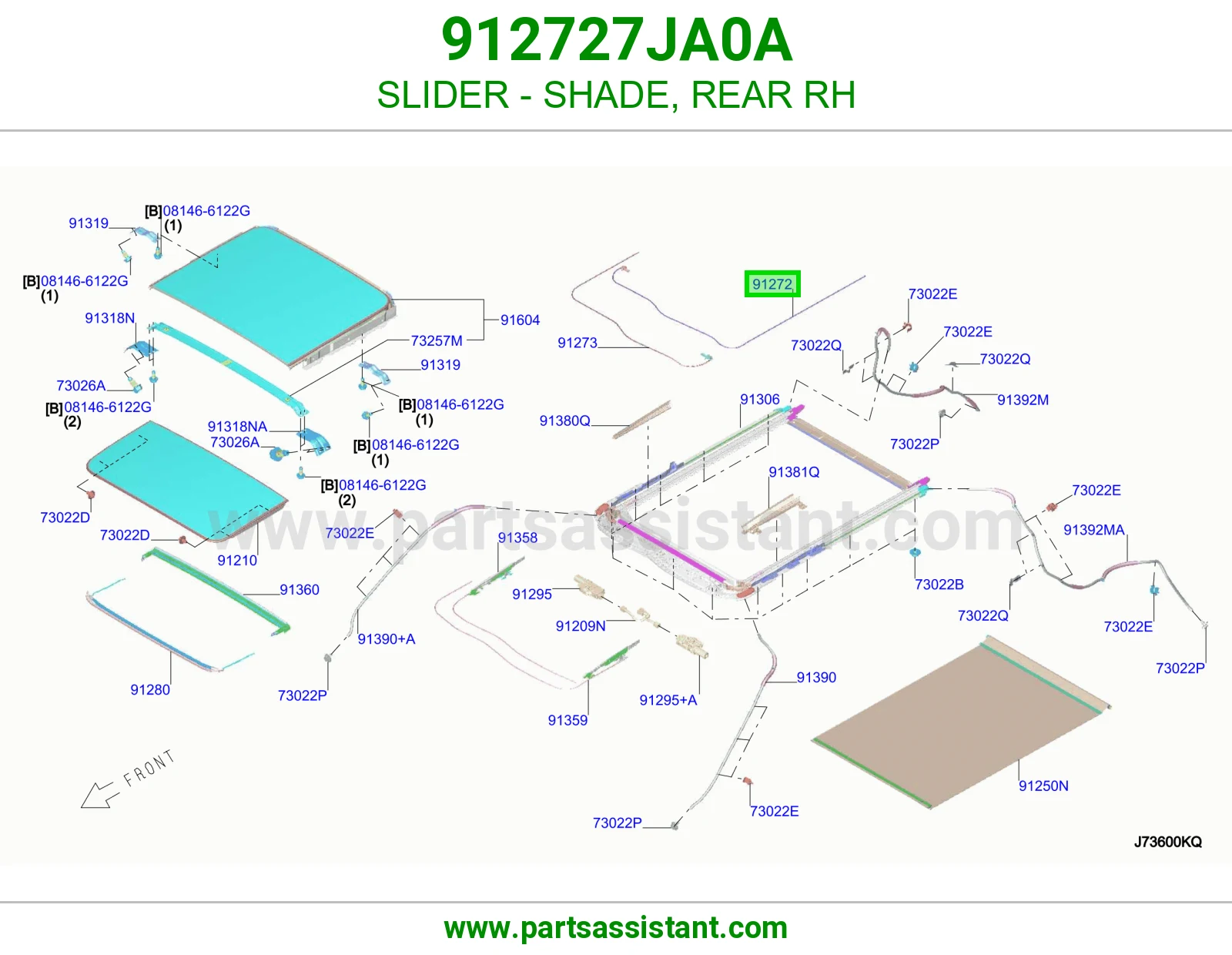 مجرى ستارة خلفي يمين 912727JA0A