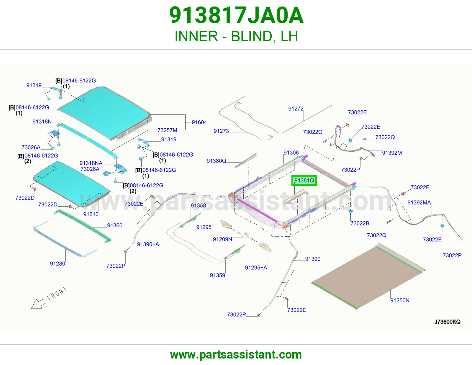 داخلي ستارة يسار 913817JA0A