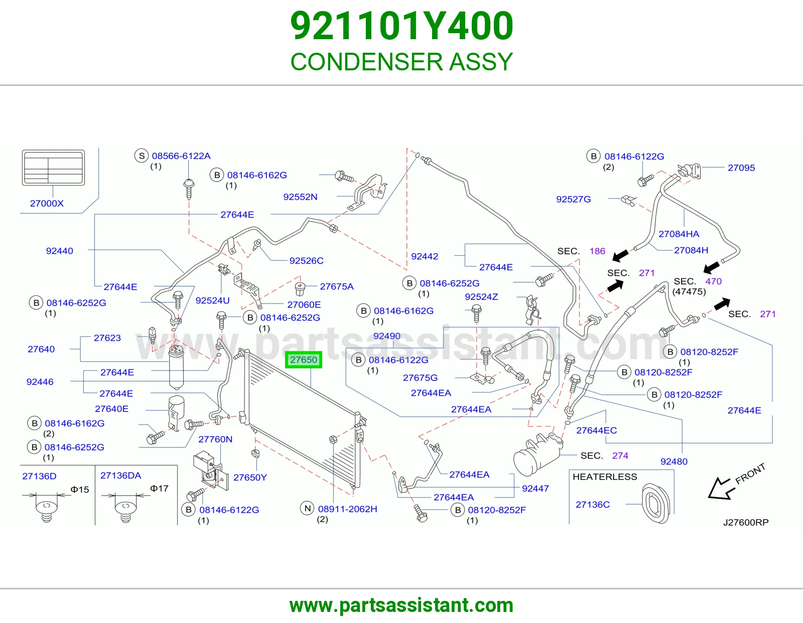 رديتر مكيف 921101Y400