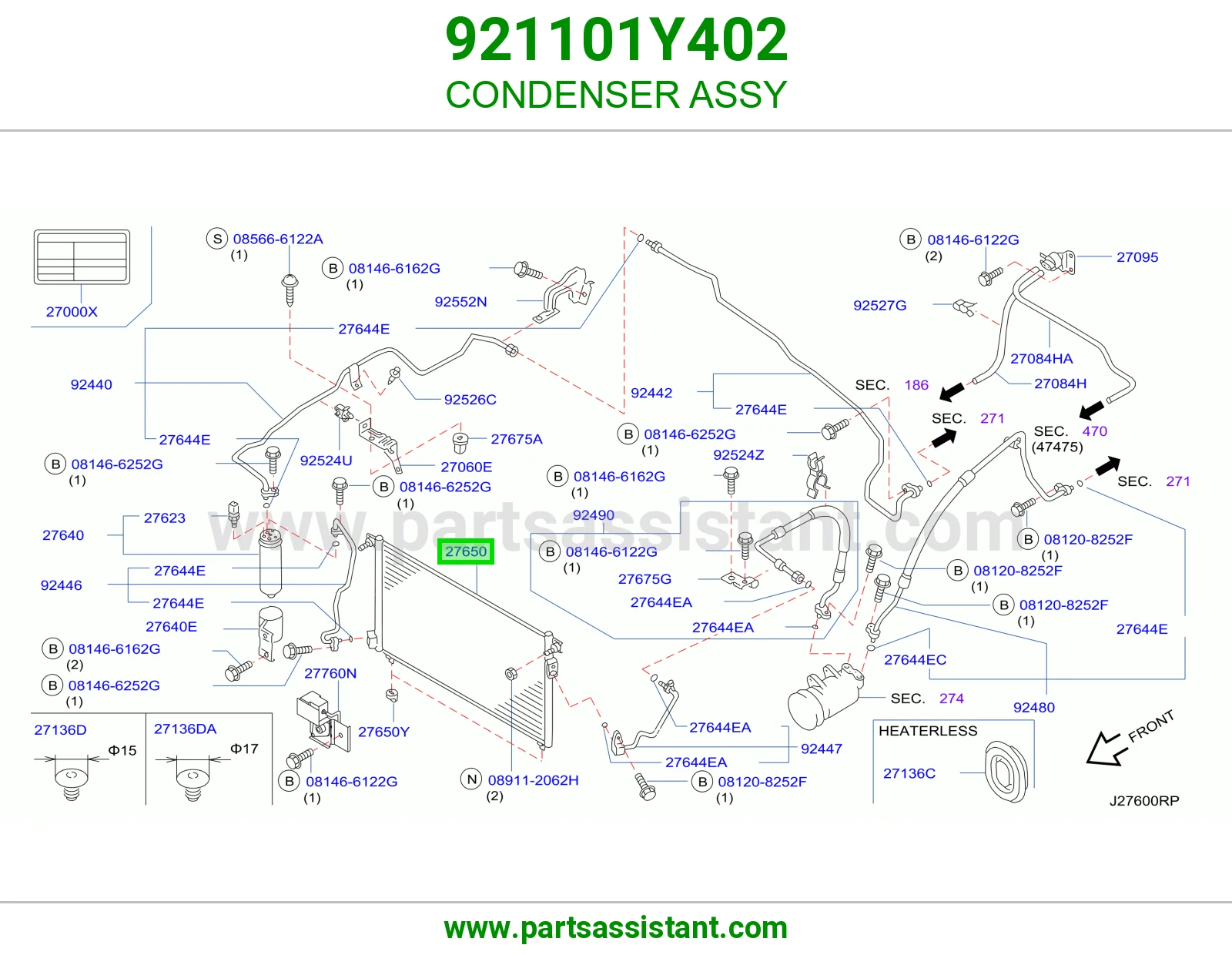 رديتر مكيف 921101Y402