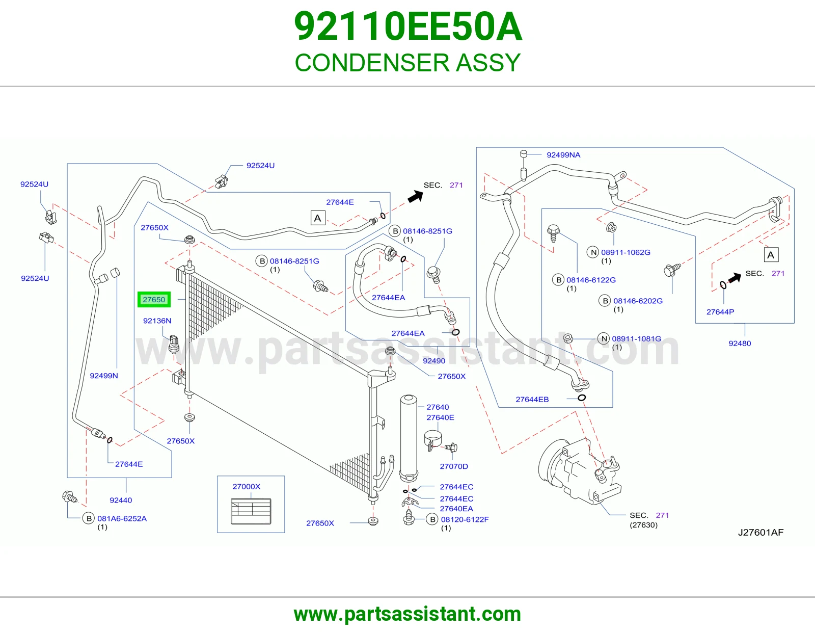 رديتر مكيف 92110EE50A