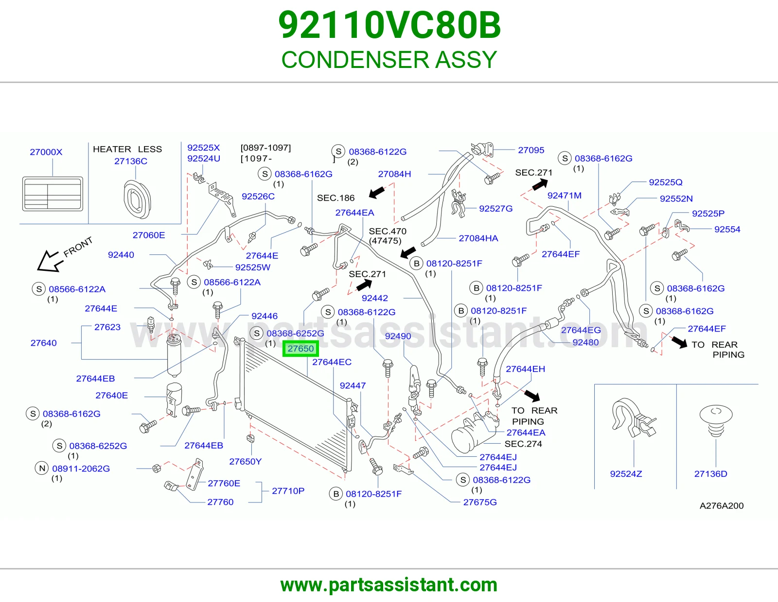 رديتر مكيف 92110VC80B