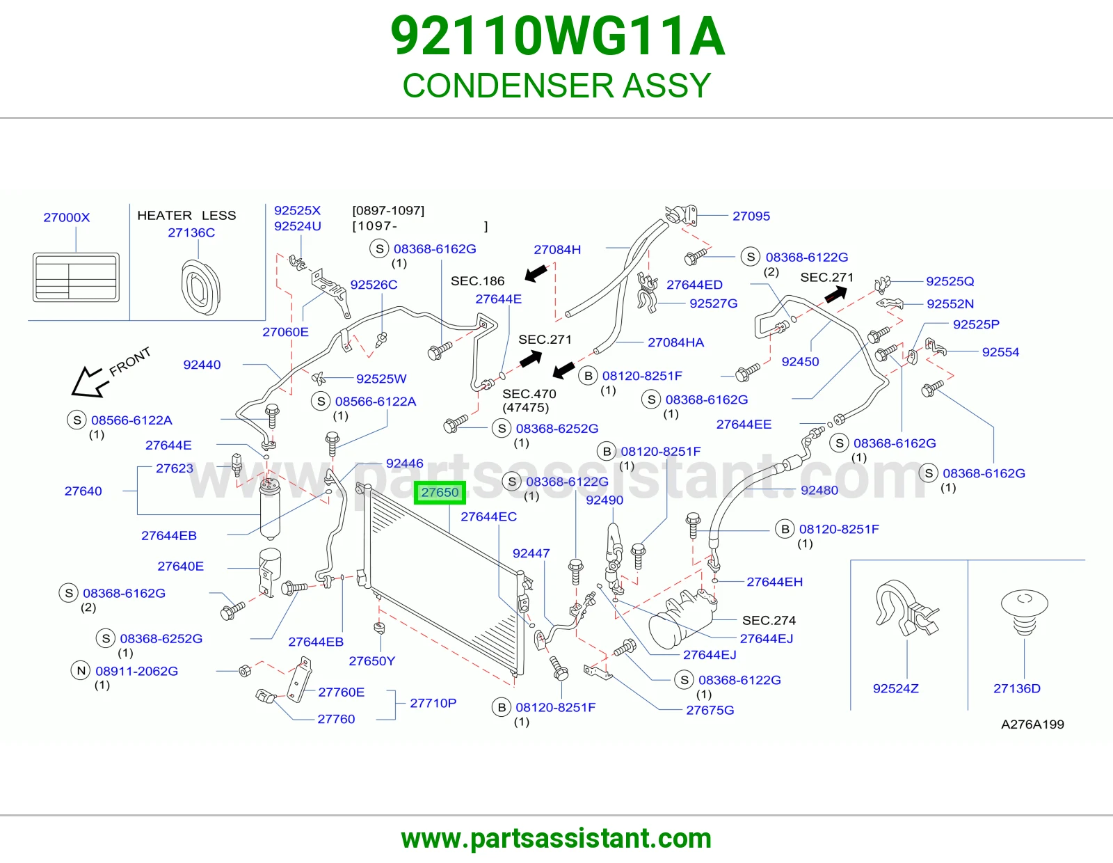 رديتر مكيف 92110WG11A
