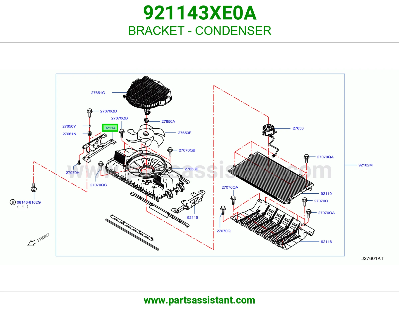 كرسي رديتر مكيف 921143XE0A