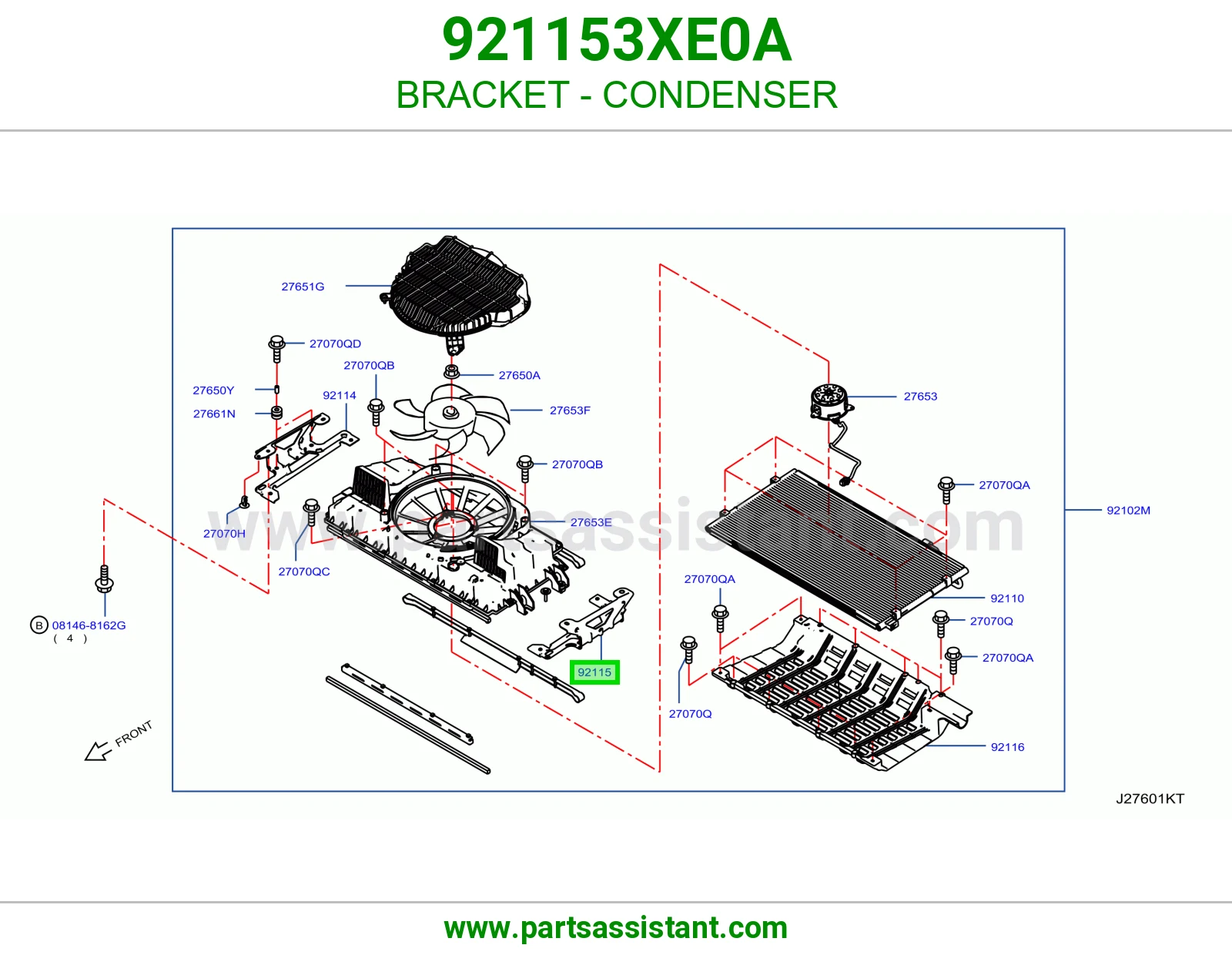 كرسي رديتر مكيف 921153XE0A