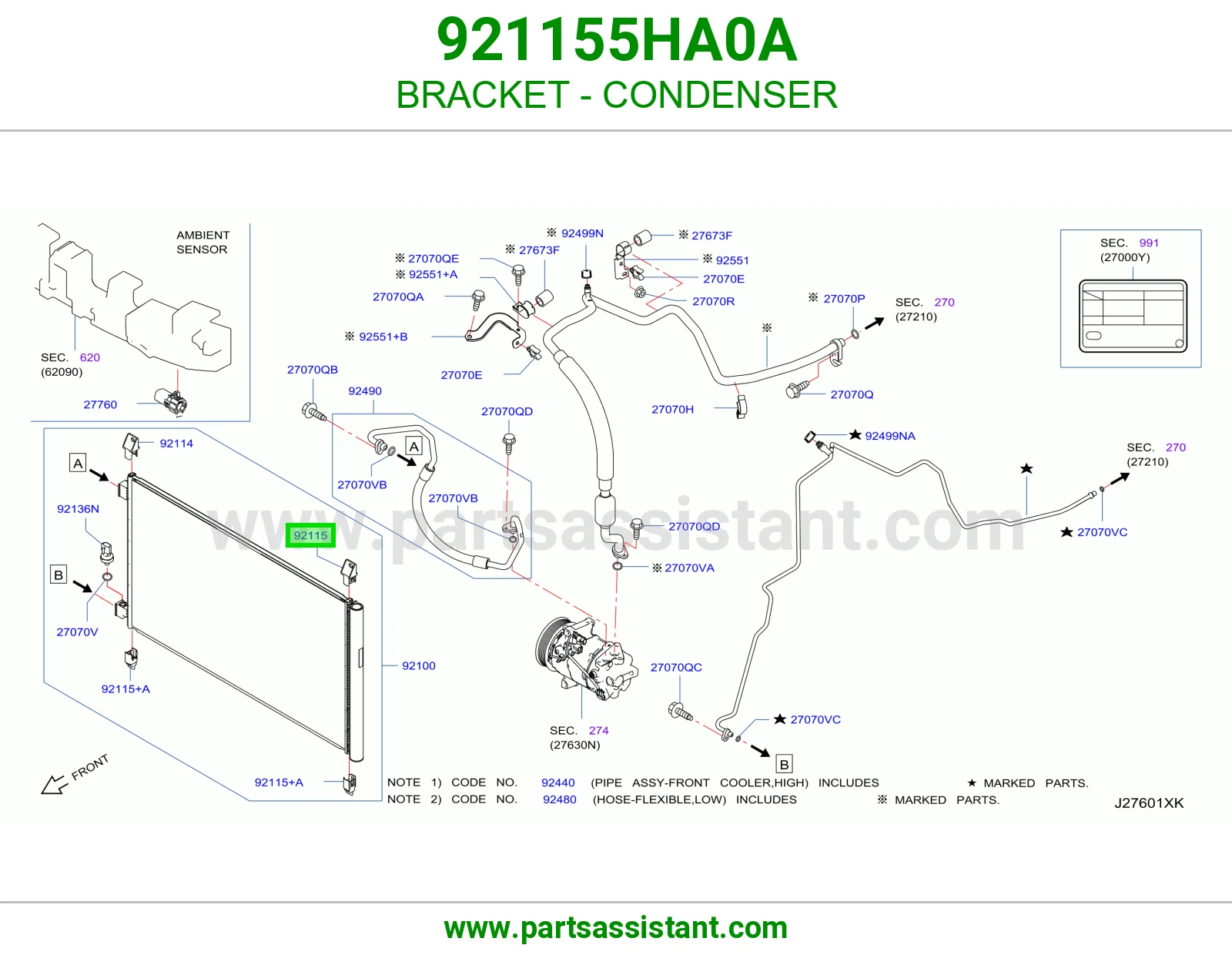 كرسي رديتر مكيف 921155HA0A