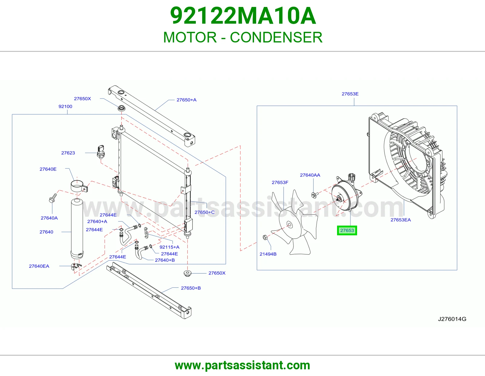 MOTOR - CONDENSER 92122MA10A
