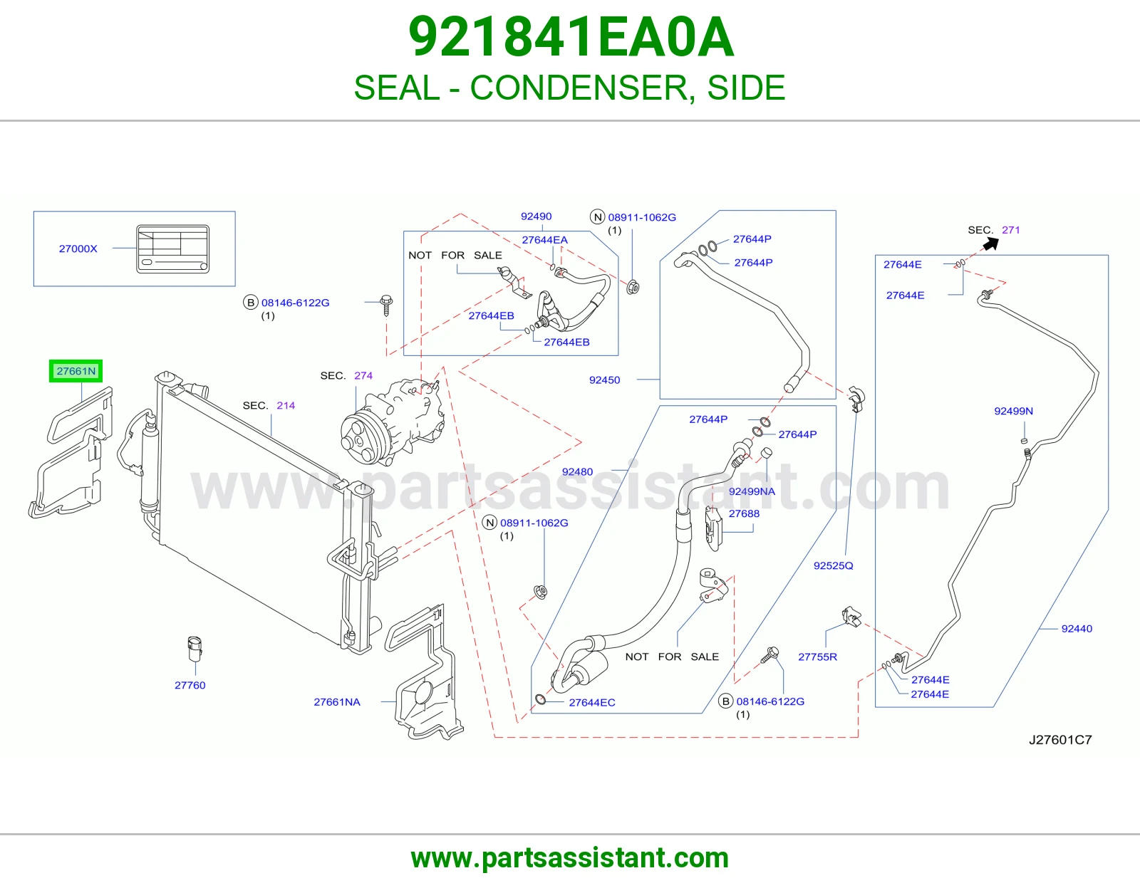 جلدة رديتر مكيف جانبي 921841EA0A