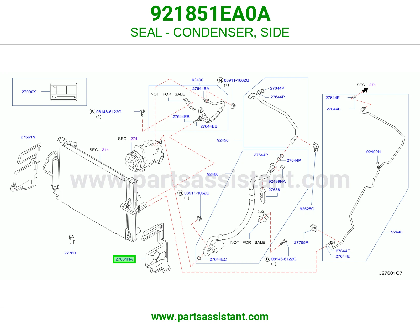 جلدة رديتر مكيف جانبي 921851EA0A
