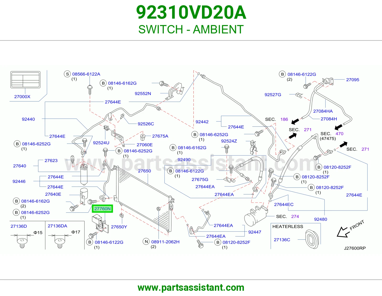 سويتش حرارة الجو 92310VD20A