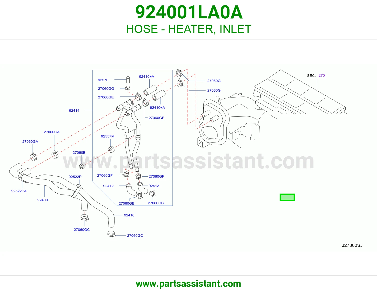 لي مكيف حار 924001LA0A
