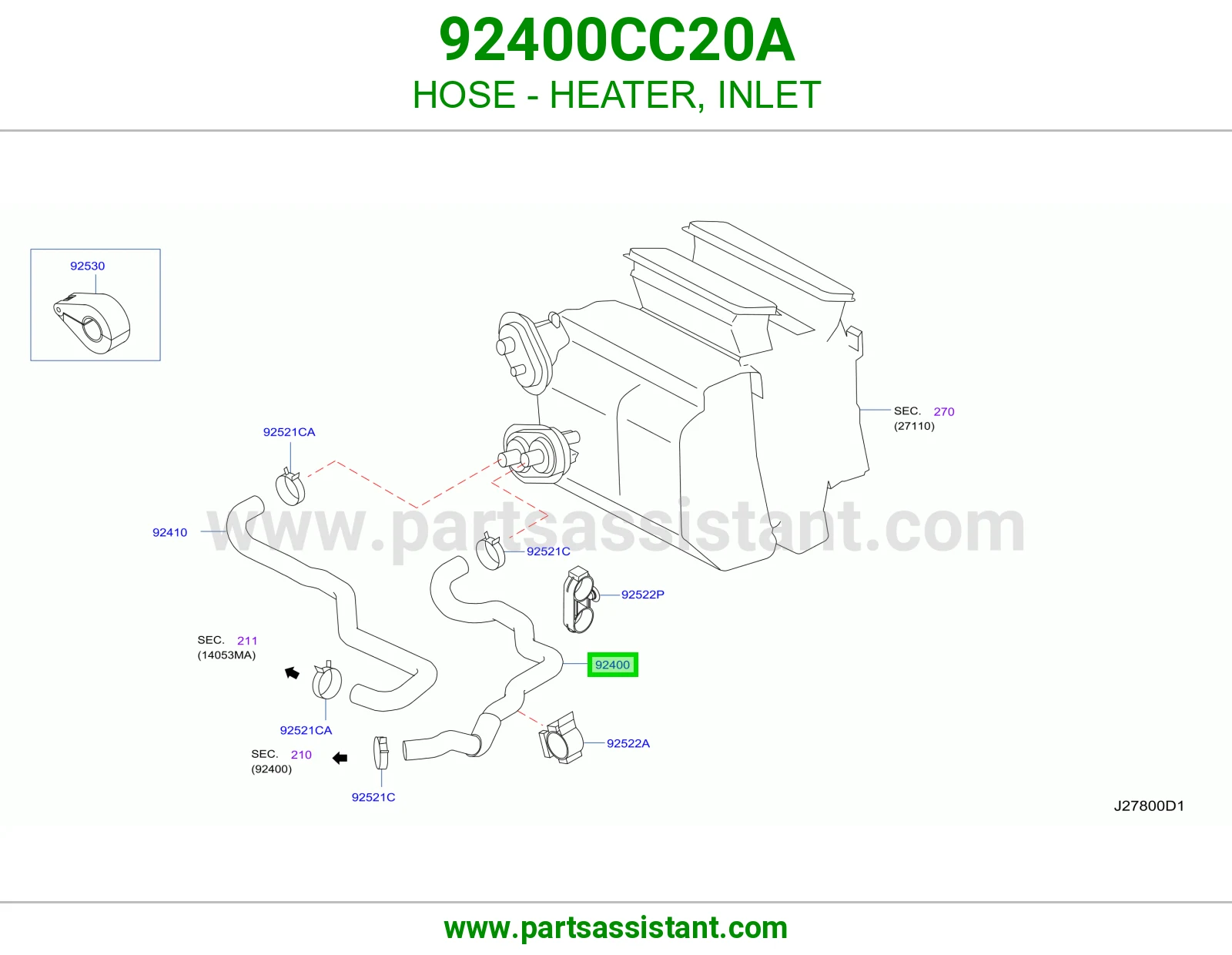 لي مكيف حار 92400CC20A