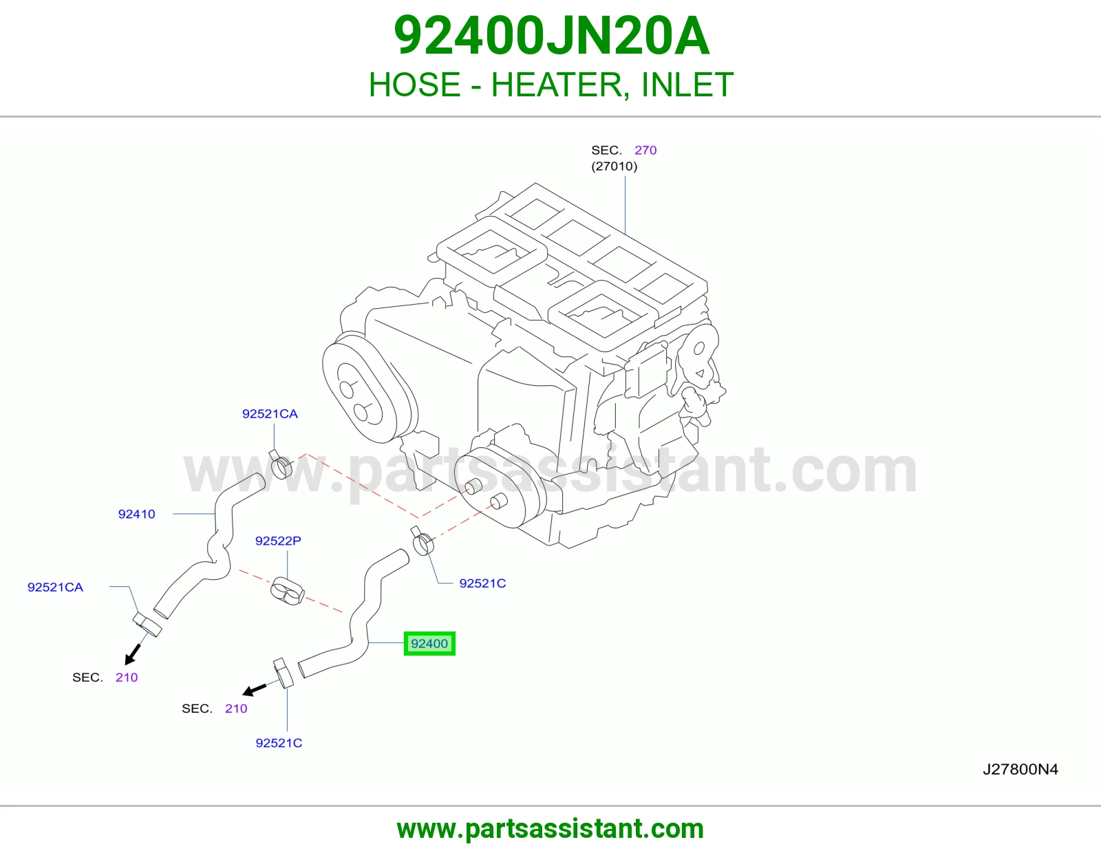 لي مكيف حار 92400JN20A