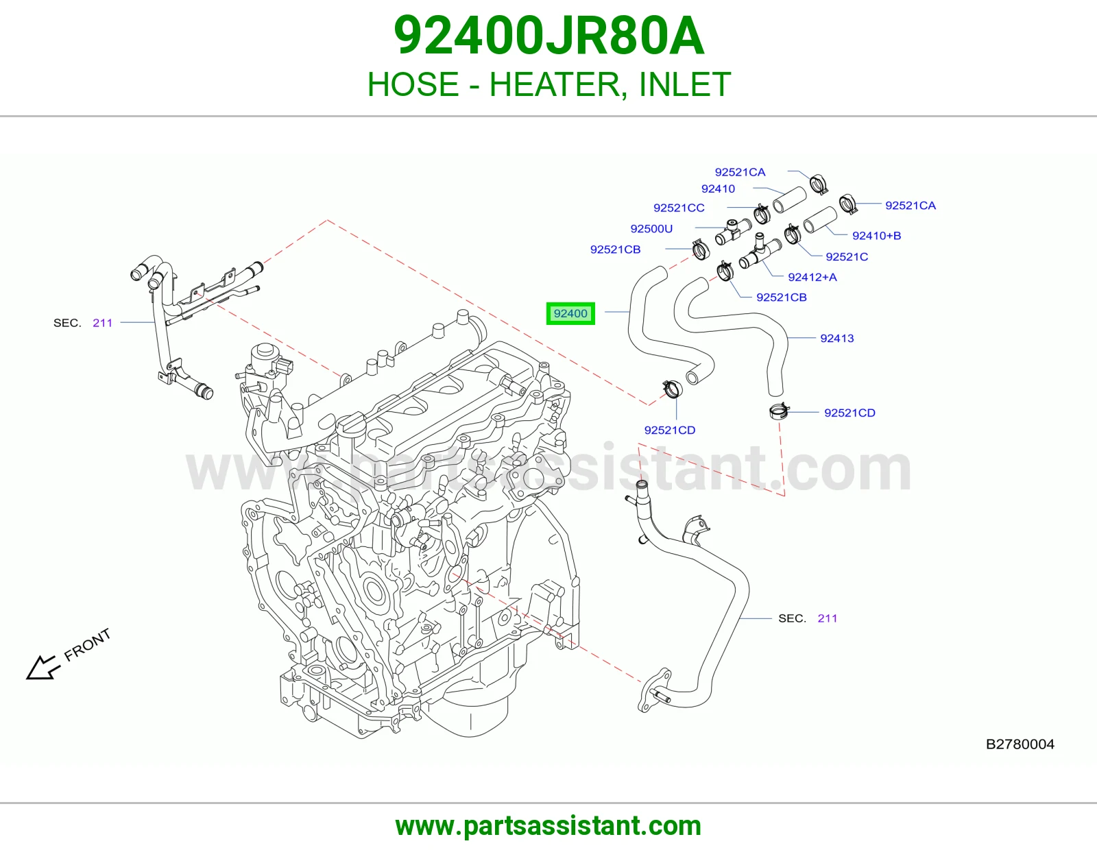 لي مكيف حار 92400JR80A