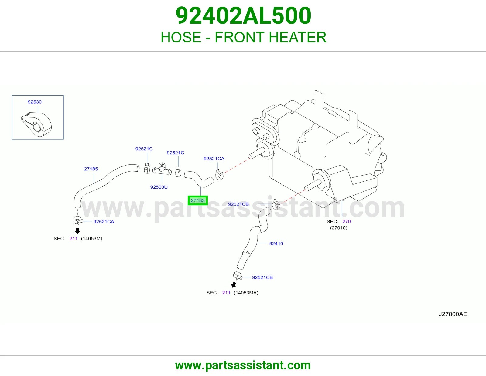 لي دفاية أمامية 92402AL500