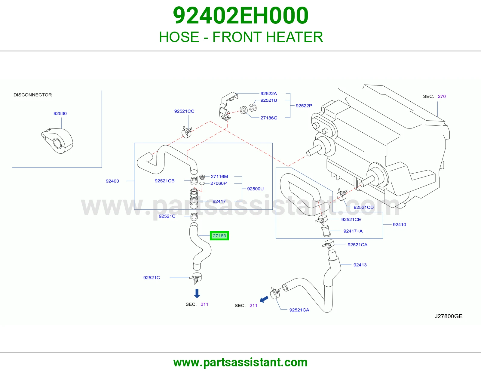 لي دفاية أمامية 92402EH000