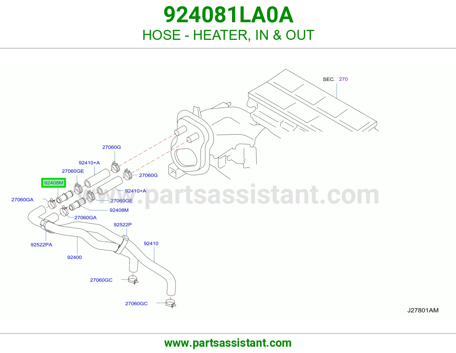 لي مكيف حار 924081LA0A