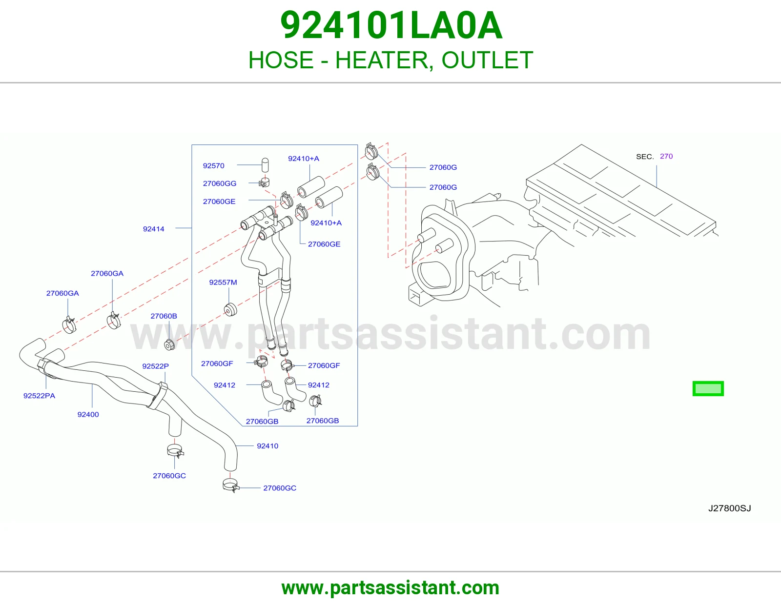 لي مكيف حار 924101LA0A