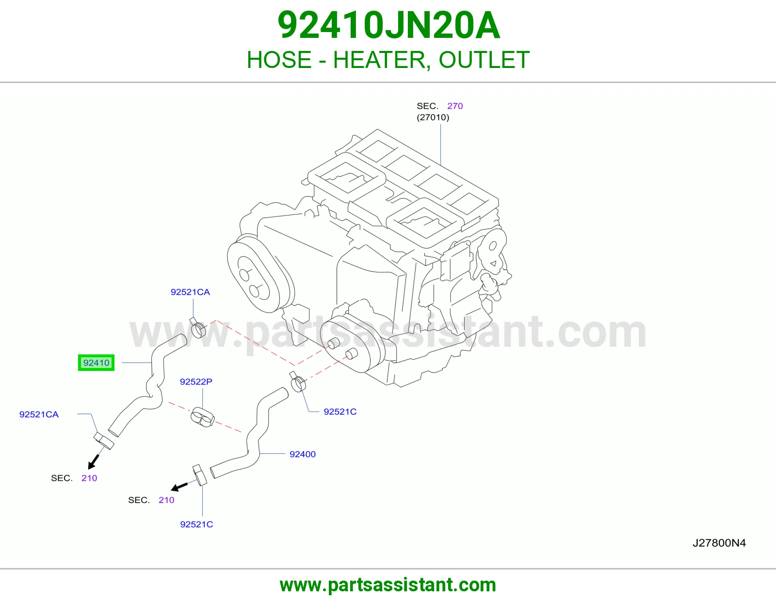 لي مكيف حار 92410JN20A