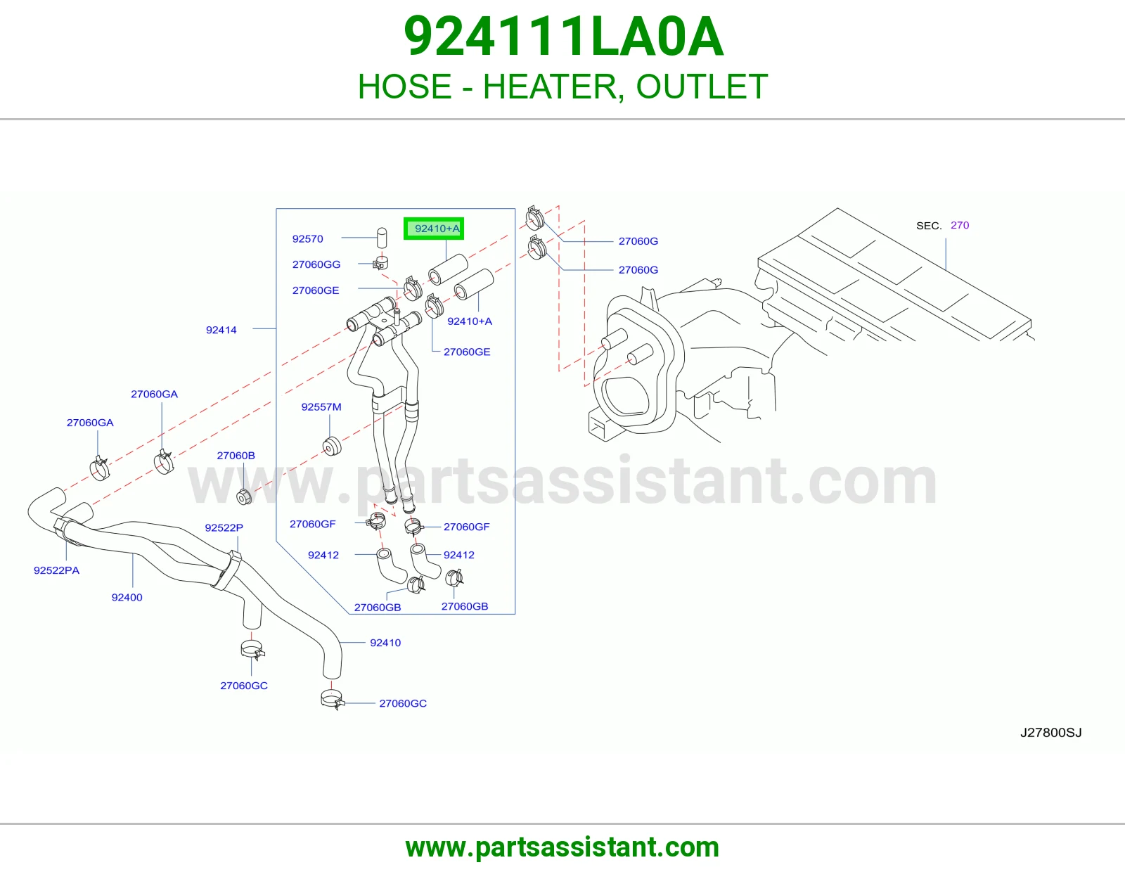 لي مكيف حار 924111LA0A