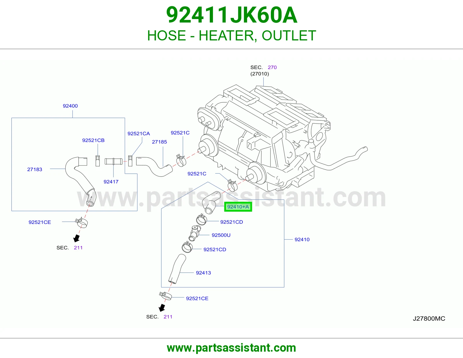 لي مكيف حار 92411JK60A