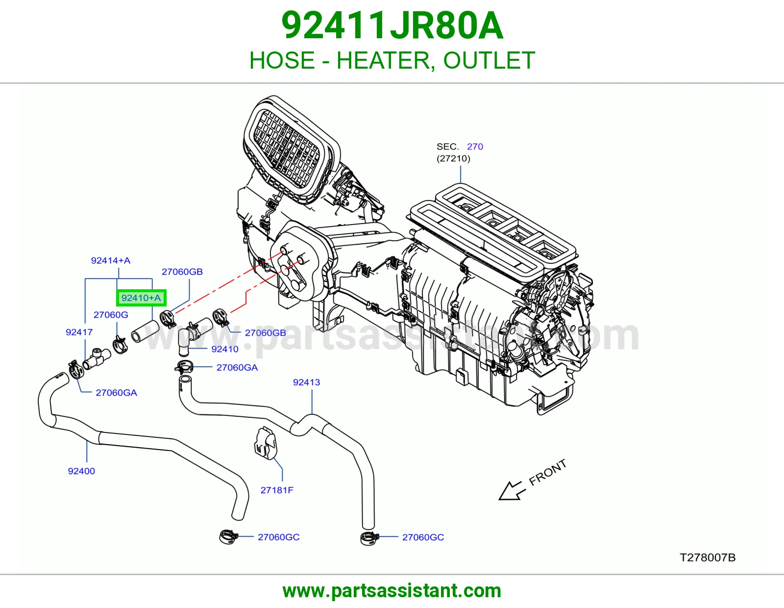 لي مكيف حار 92411JR80A