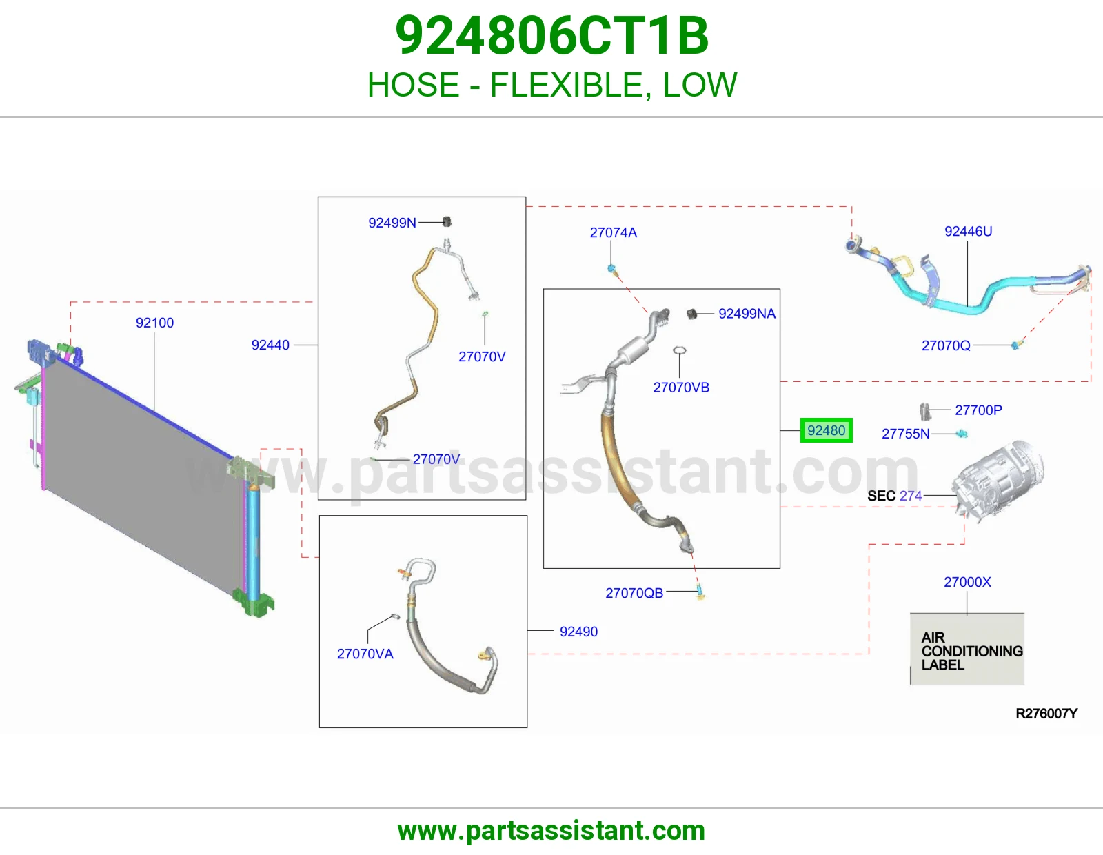 لي كمبروسر مكيف المنخفض 924806CT1B
