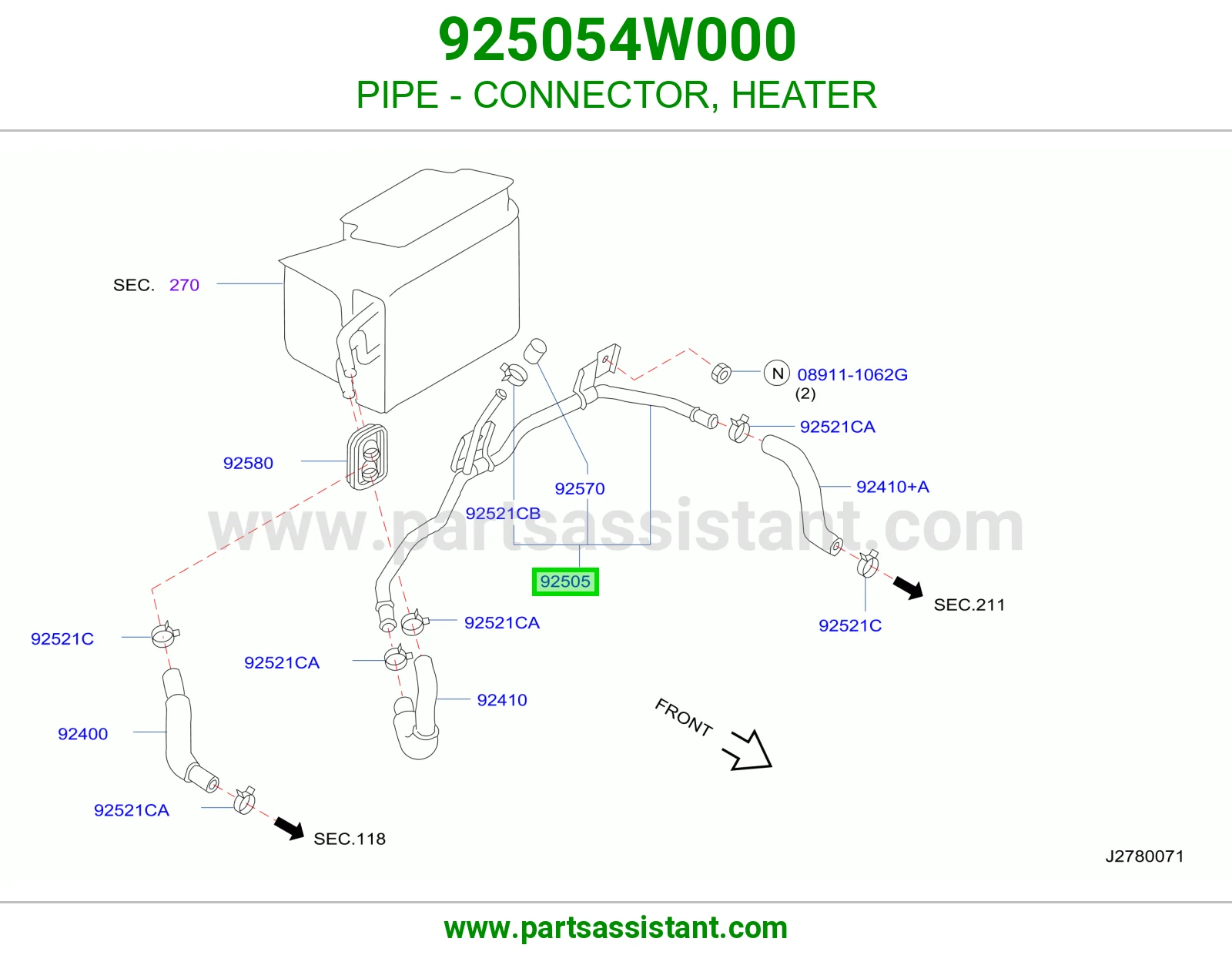 قسام مواصير حار بارد مكيف 925054W000