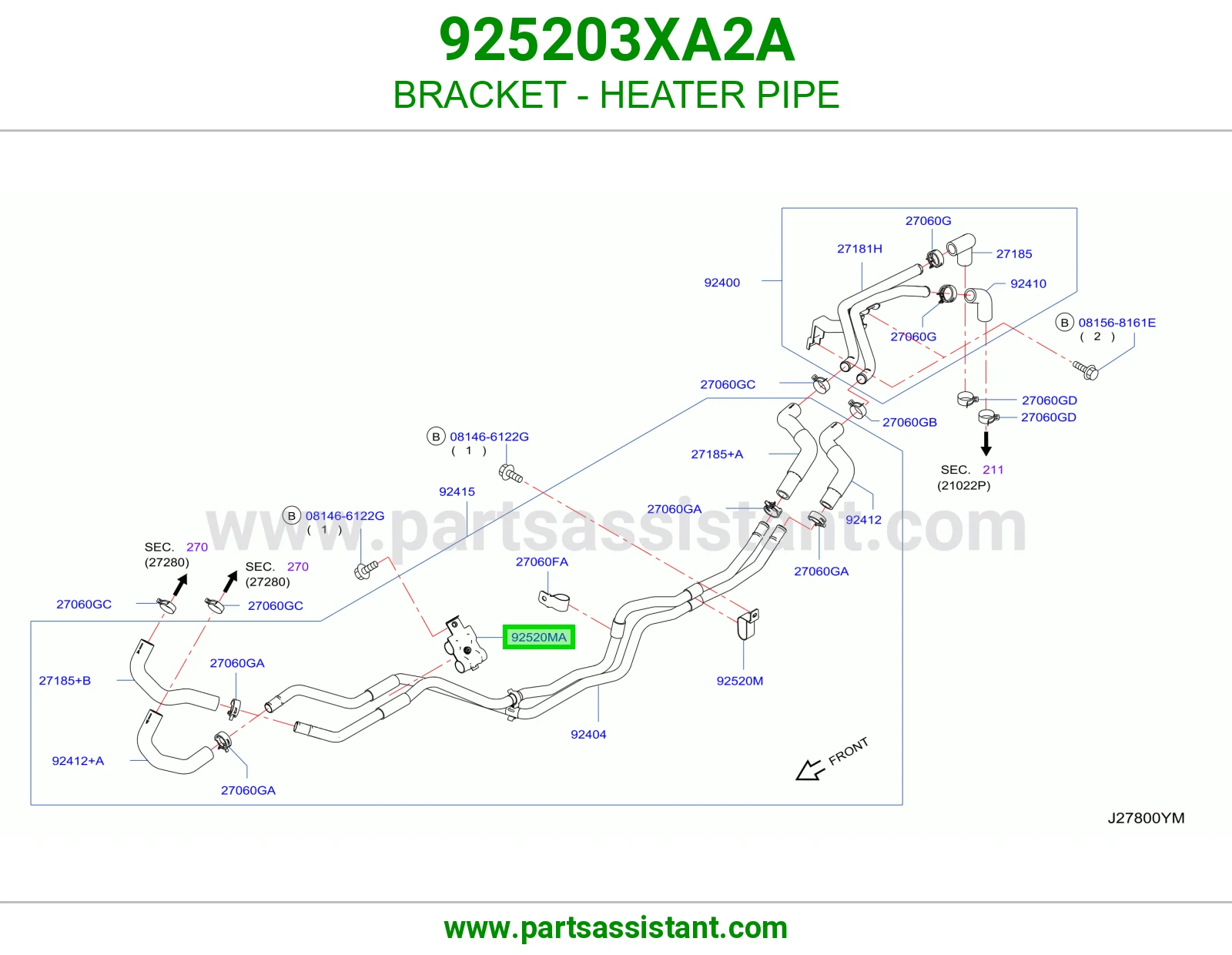 قاعدة ماسورة دفاية 925203XA2A