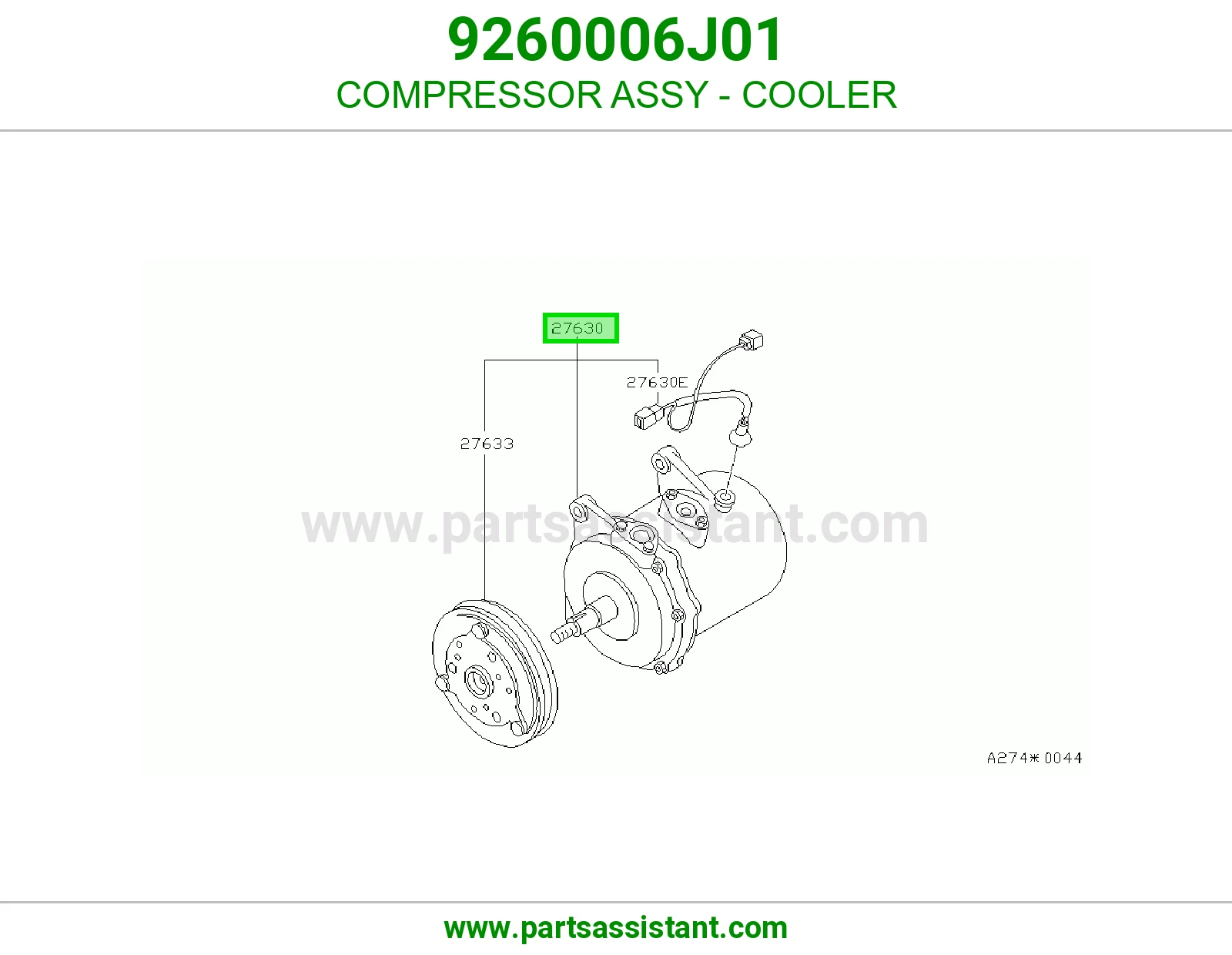 كمبروسر مكيف 9260006J01