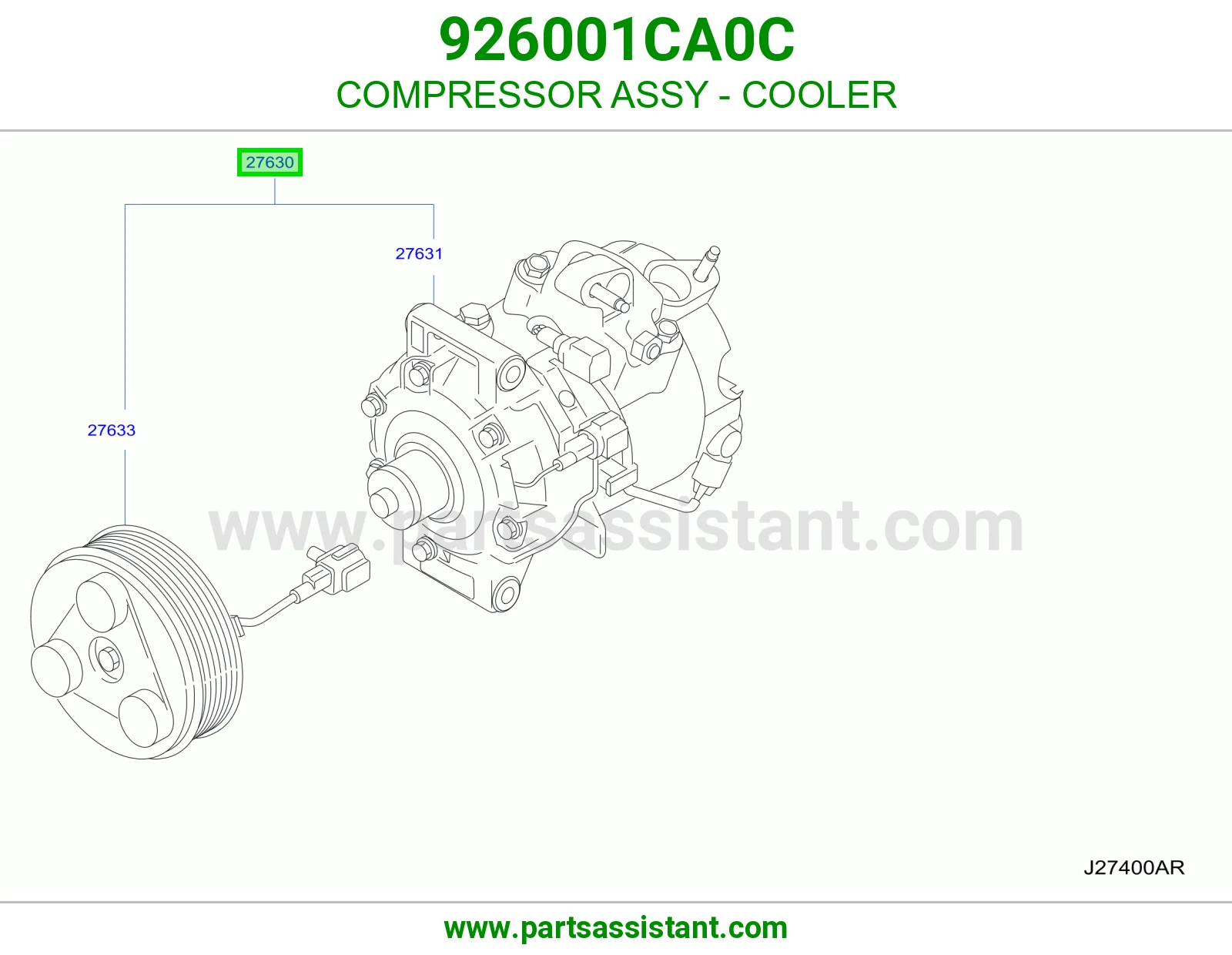 COMPRESSOR ASSY - COOLER 926001CA0C