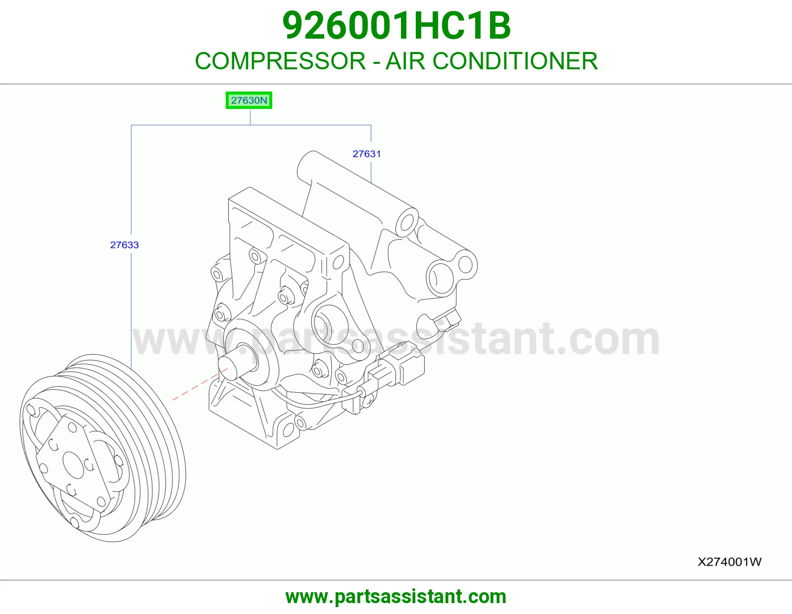 كمبروسر مكيف 926001HC1B