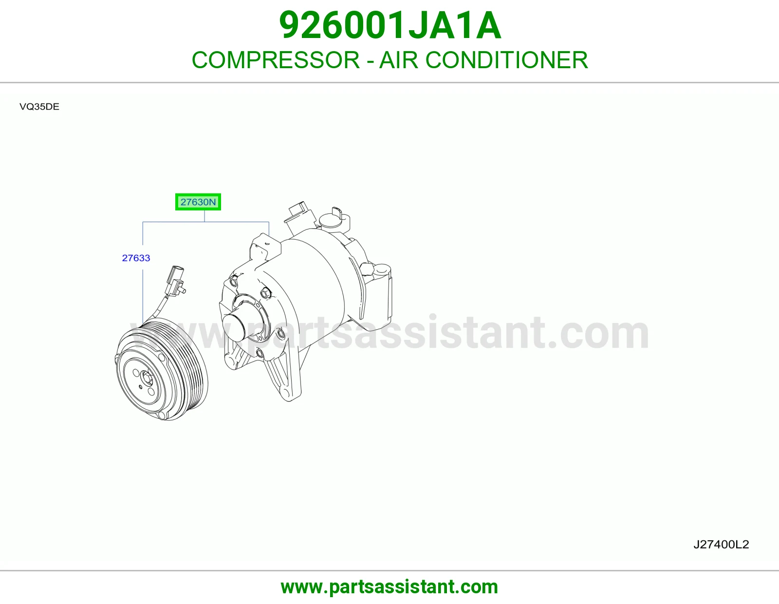 كمبروسر مكيف 926001JA1A