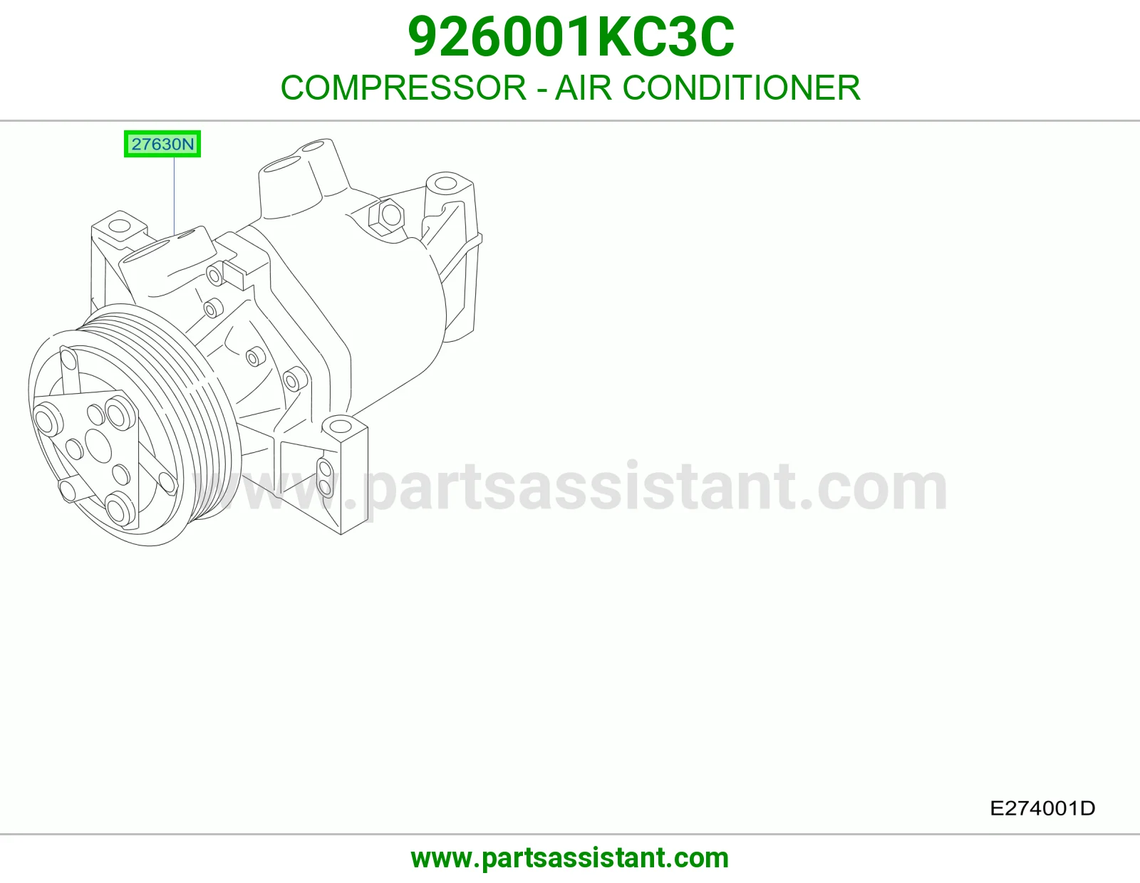 كمبروسر مكيف 926001KC3C