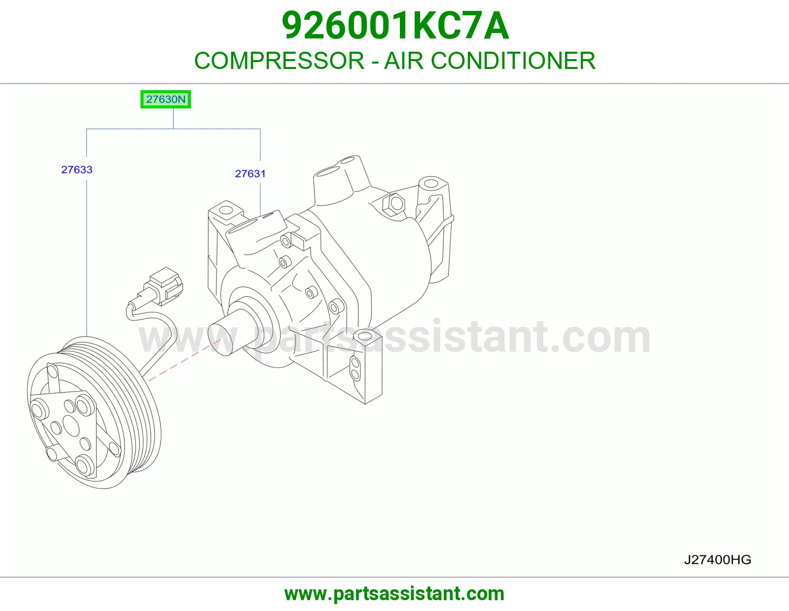 كمبروسر مكيف 926001KC7A