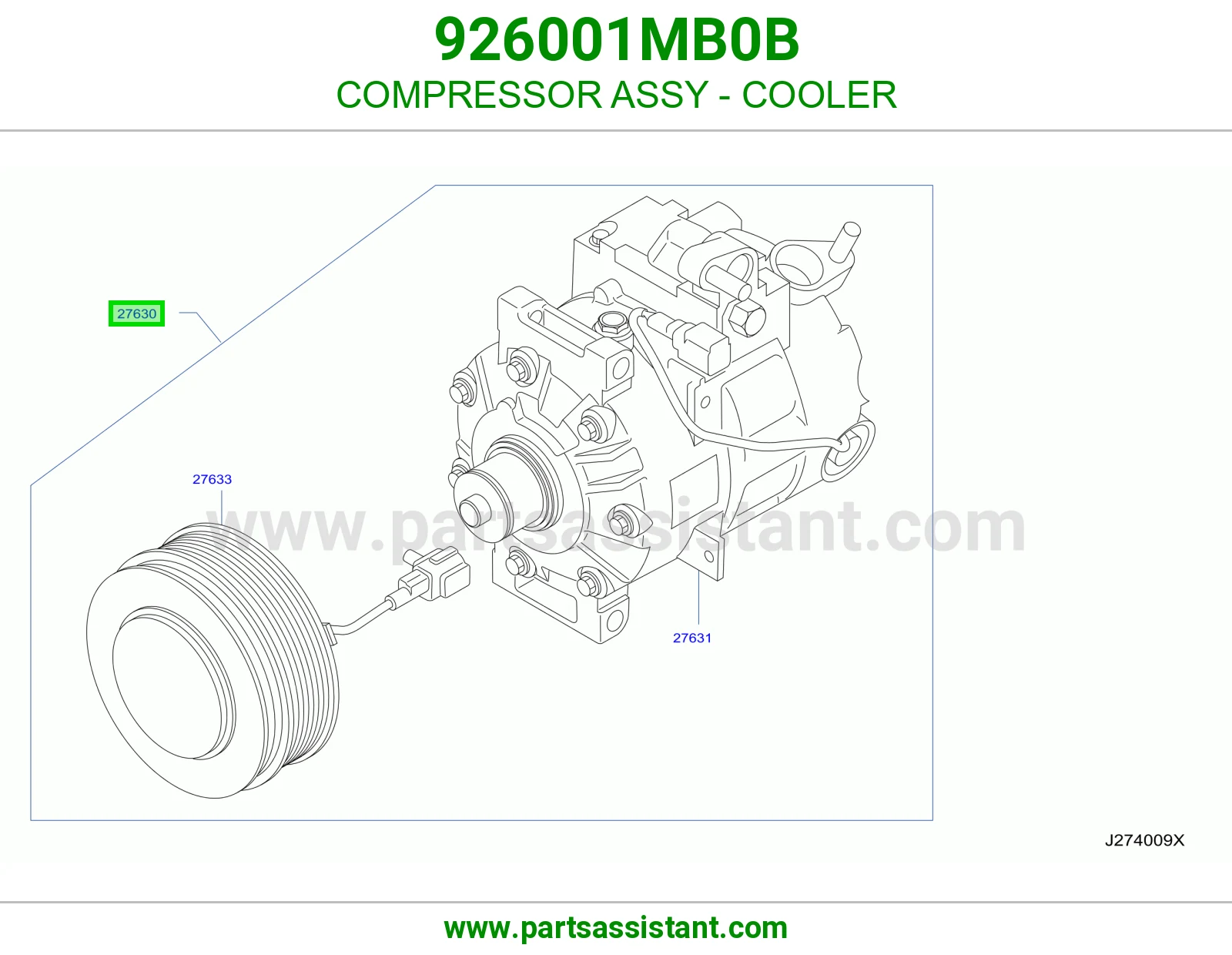 كمبروسر مكيف 926001MB0B