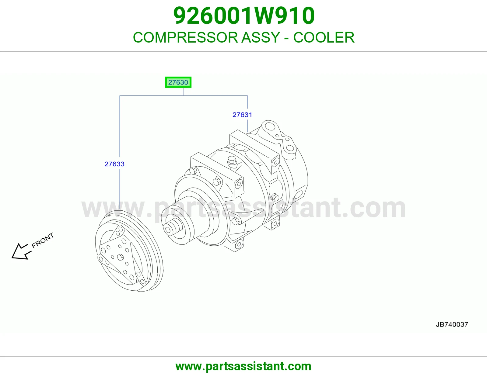 COMPRESSOR ASSY - COOLER 926001W910