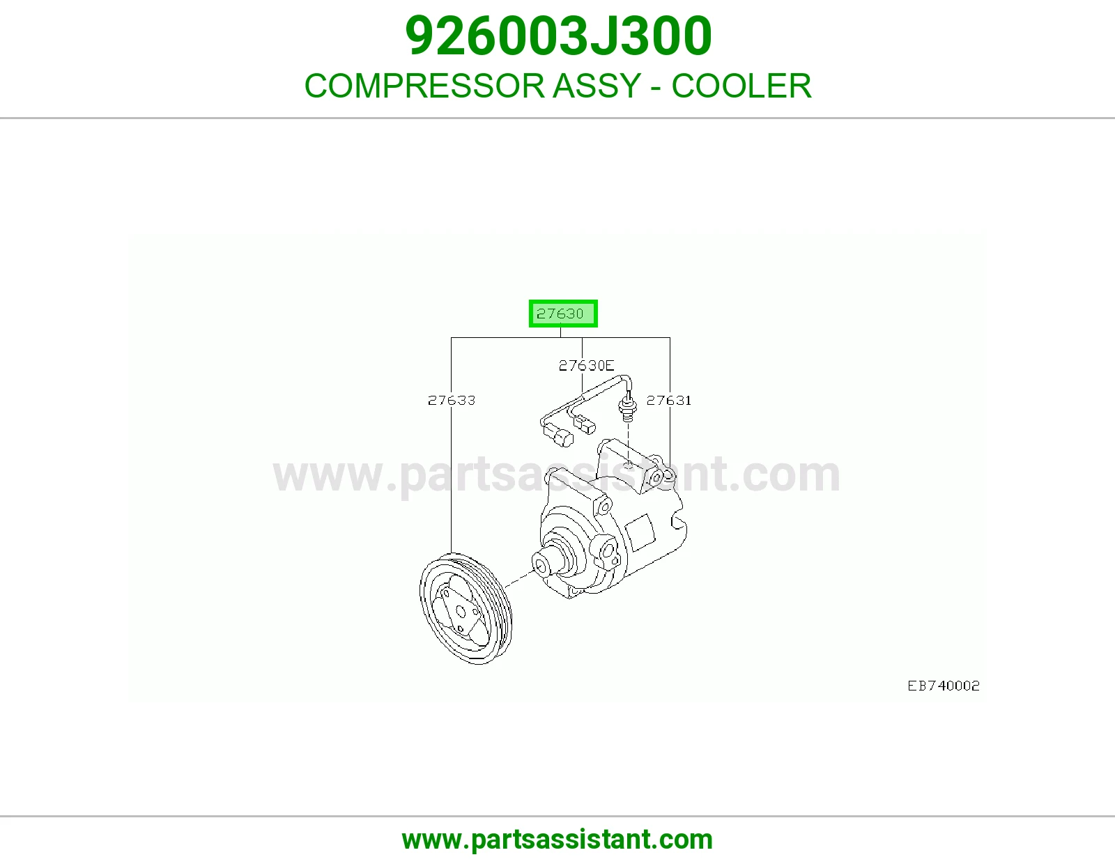 كمبروسر مكيف 926003J300
