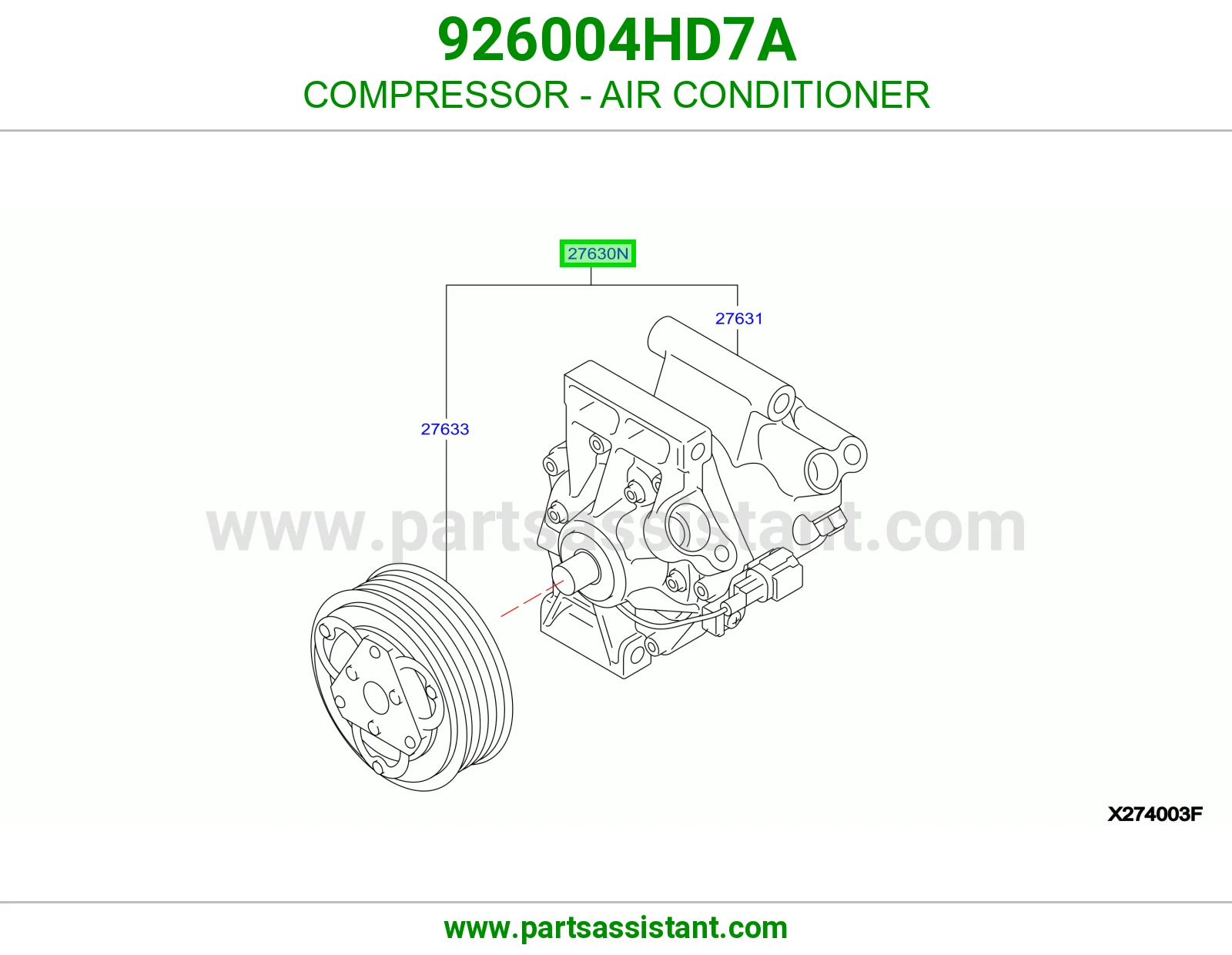 كمبروسر مكيف 926004HD7A