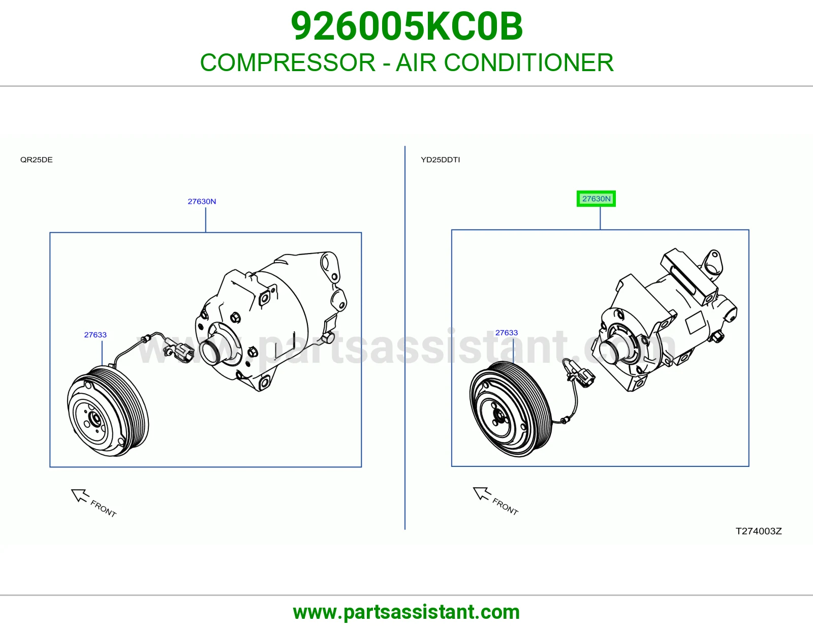 كمبروسر مكيف 926005KC0B