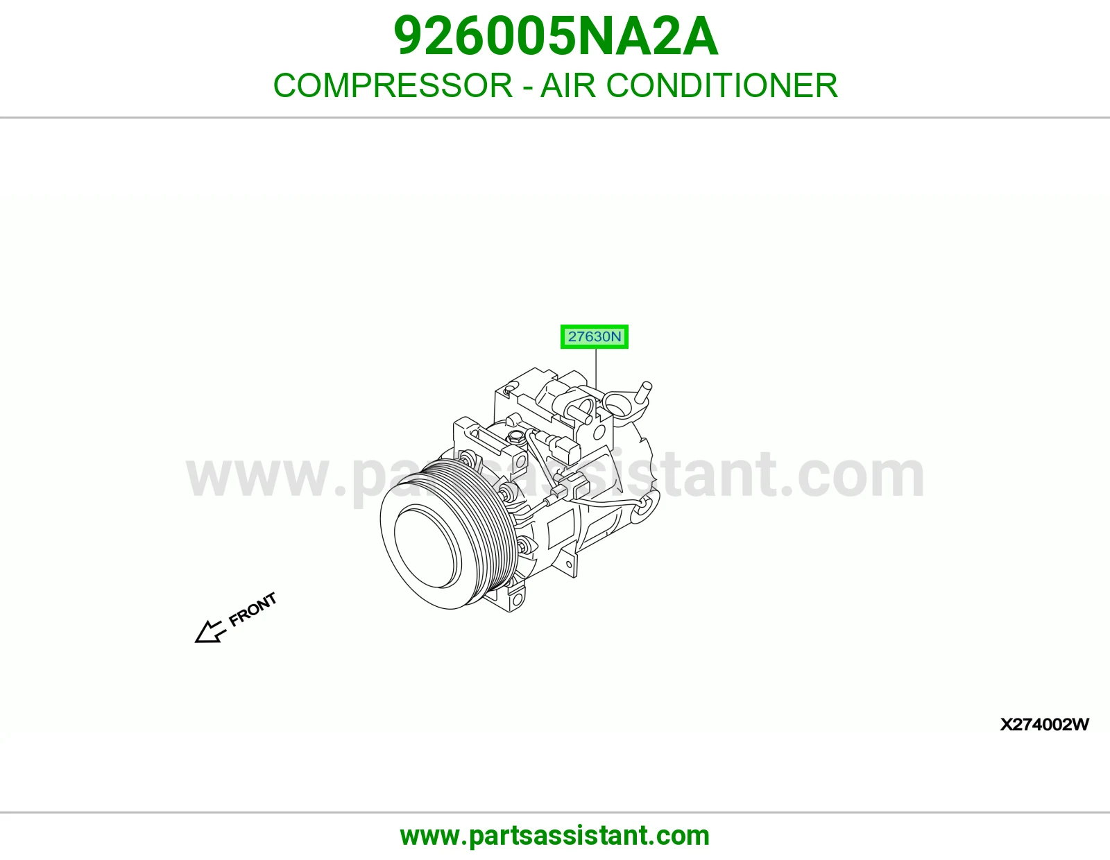 كمبروسر مكيف 926005NA2A