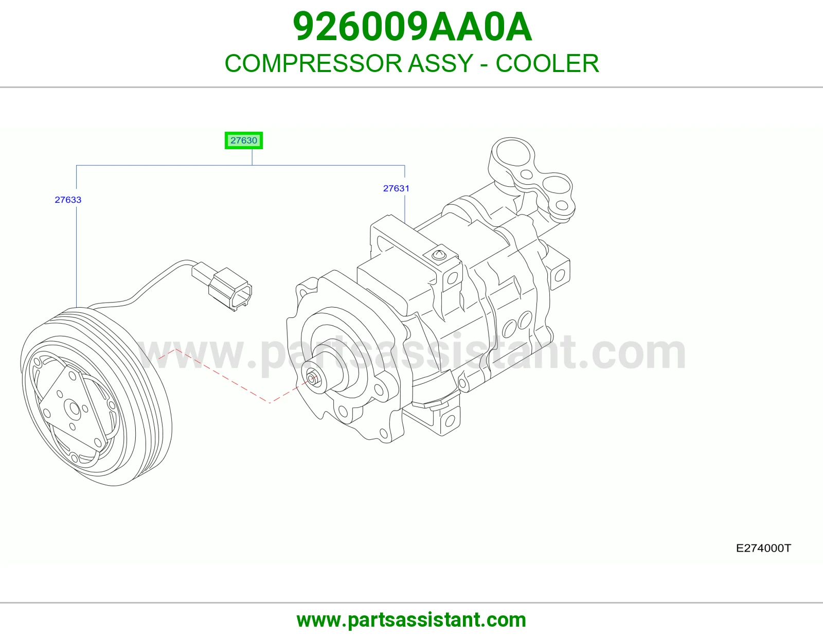 كمبروسر مكيف 926009AA0A