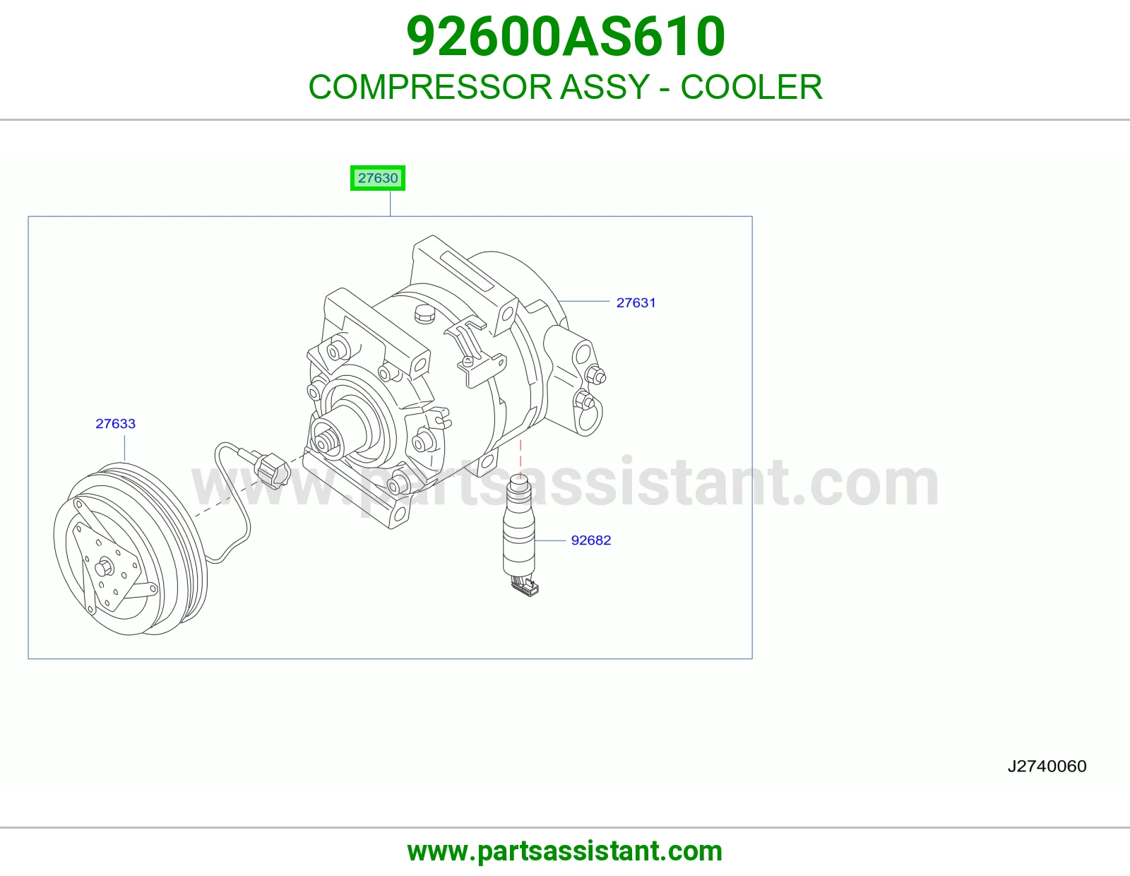 كمبروسر مكيف 92600AS610