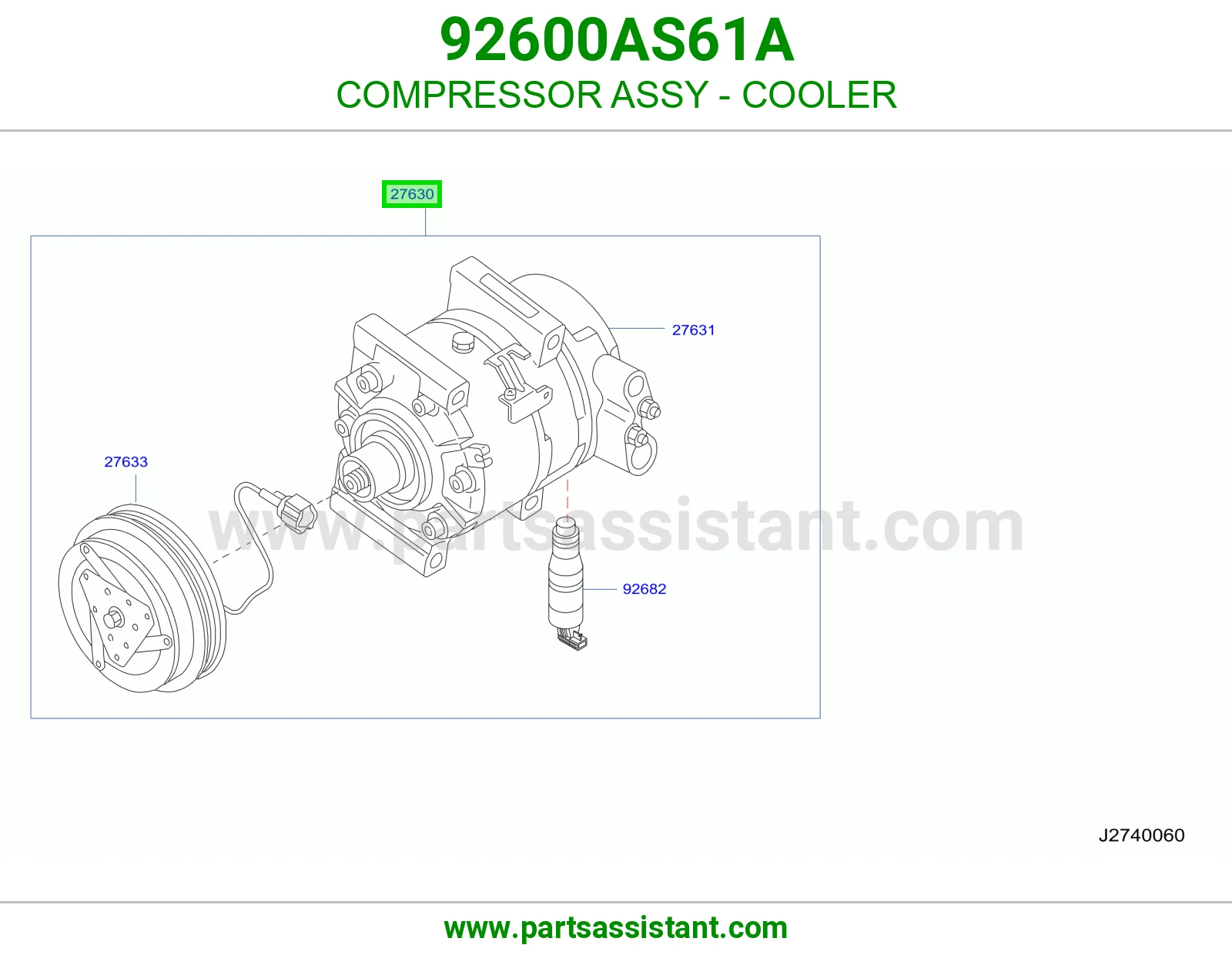 كمبروسر مكيف 92600AS61A
